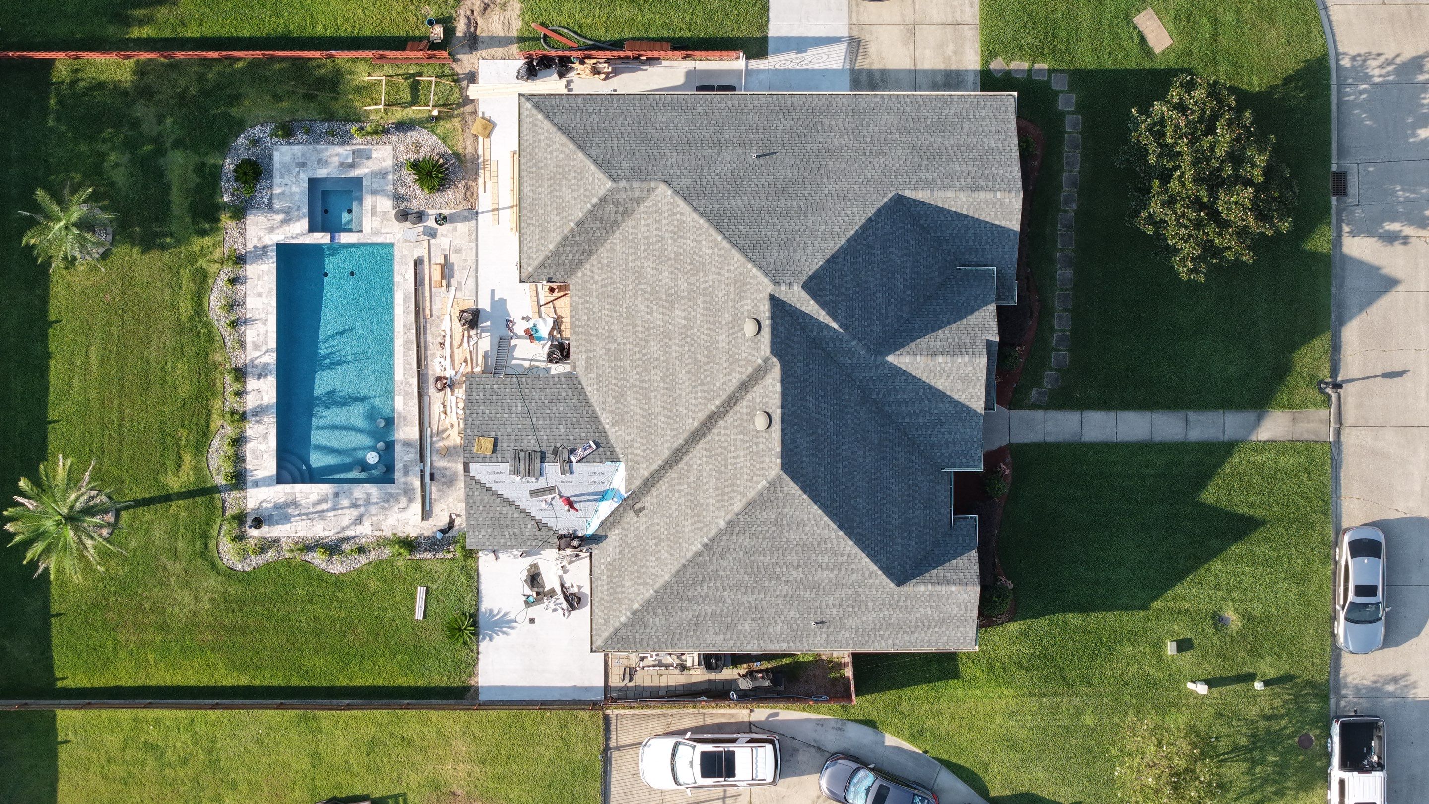 HDS Contractors - Concrete Patio and Cedar Cover in Belle Chasse by HDS Contractors
