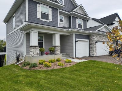5-Inch Seamless Gutter Installation – 3-Story Home in Dayton, MN