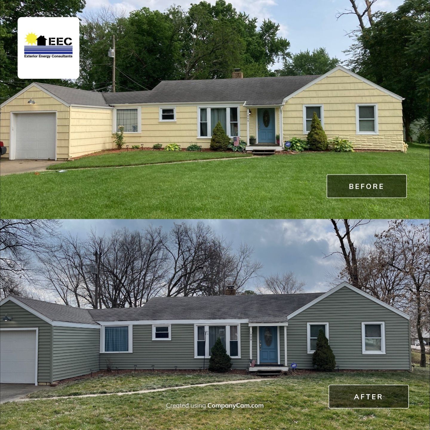 Out with old in with the new! by EEC  Windows, Siding & Roofing 
