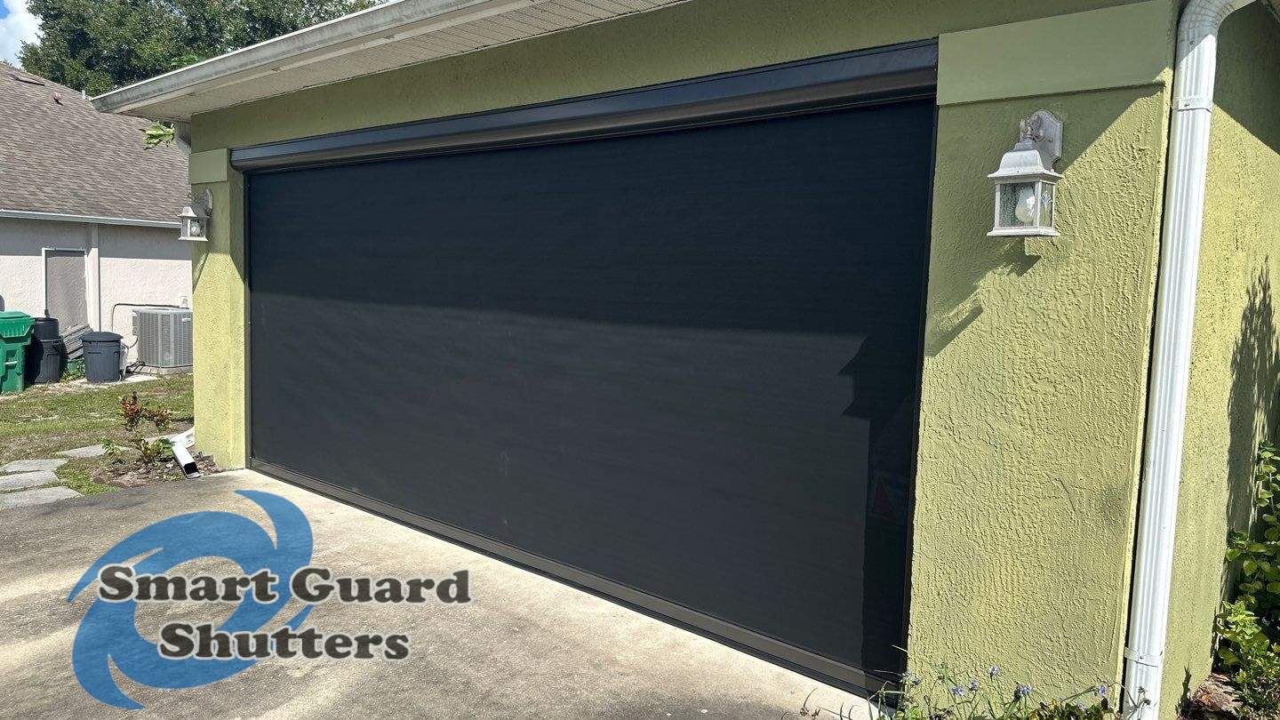 Retractable Screen in Bronze/Black by Smart Guard Shutters