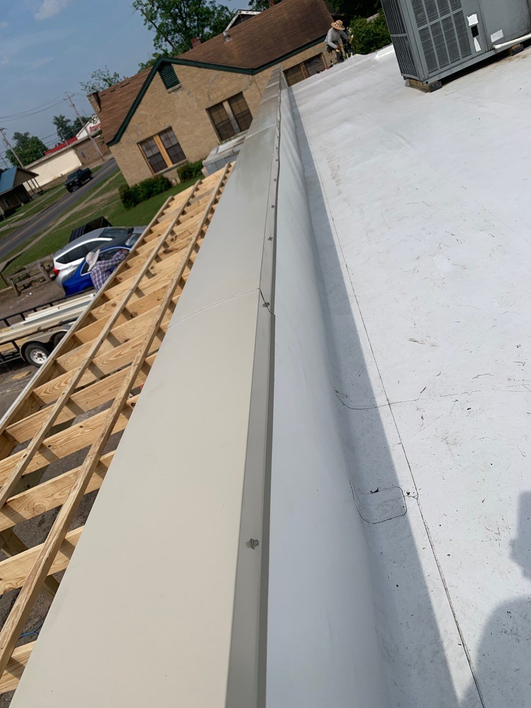 Store Building in Hope by Hostetler Roofing