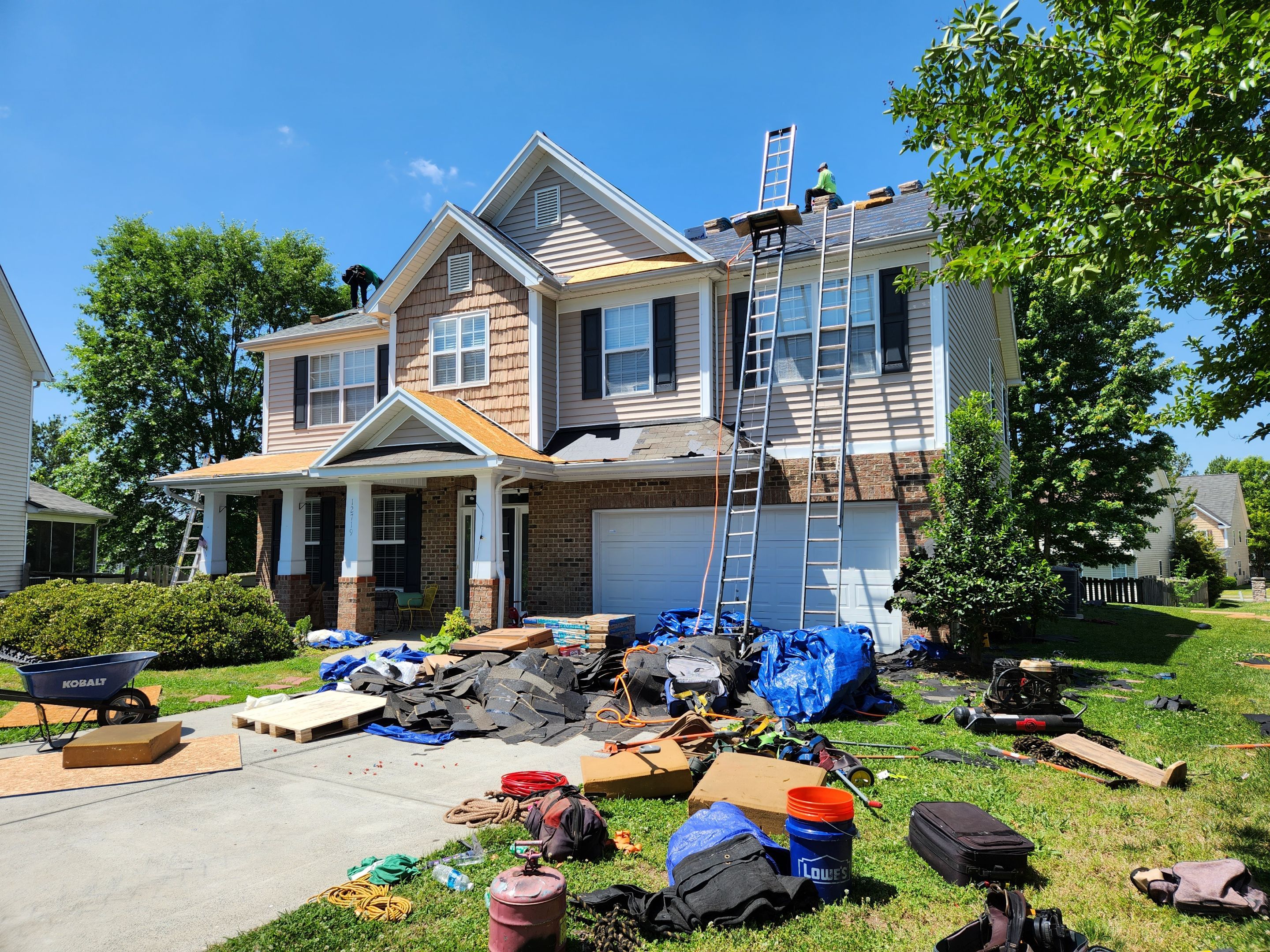 Roof replacement by hail and wind damage by Just Brilliant Restoration JBR