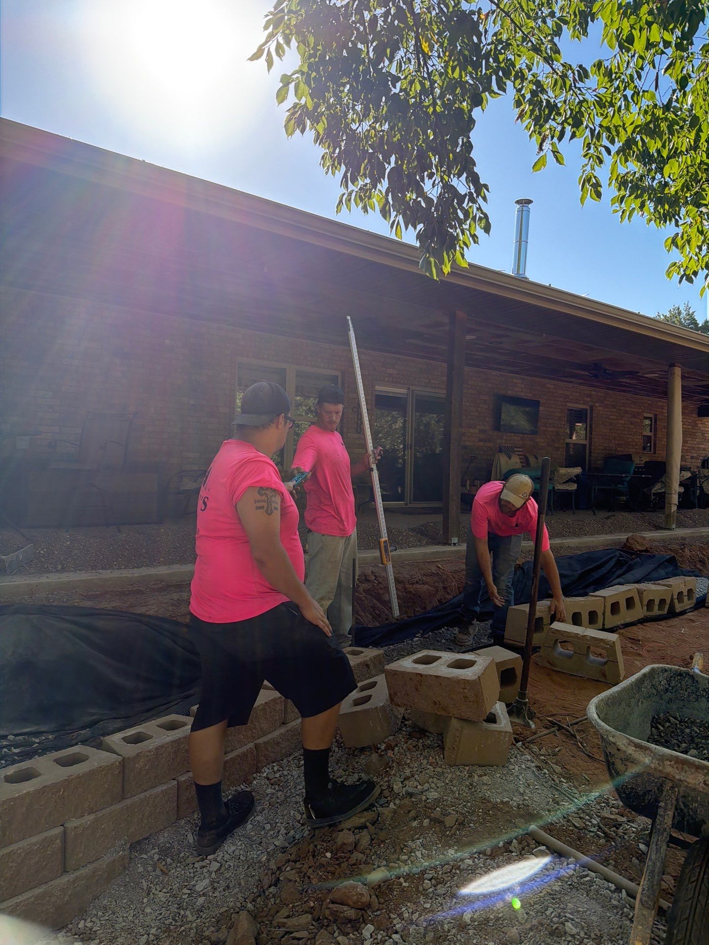 Retaining Wall by Clays Services Inc