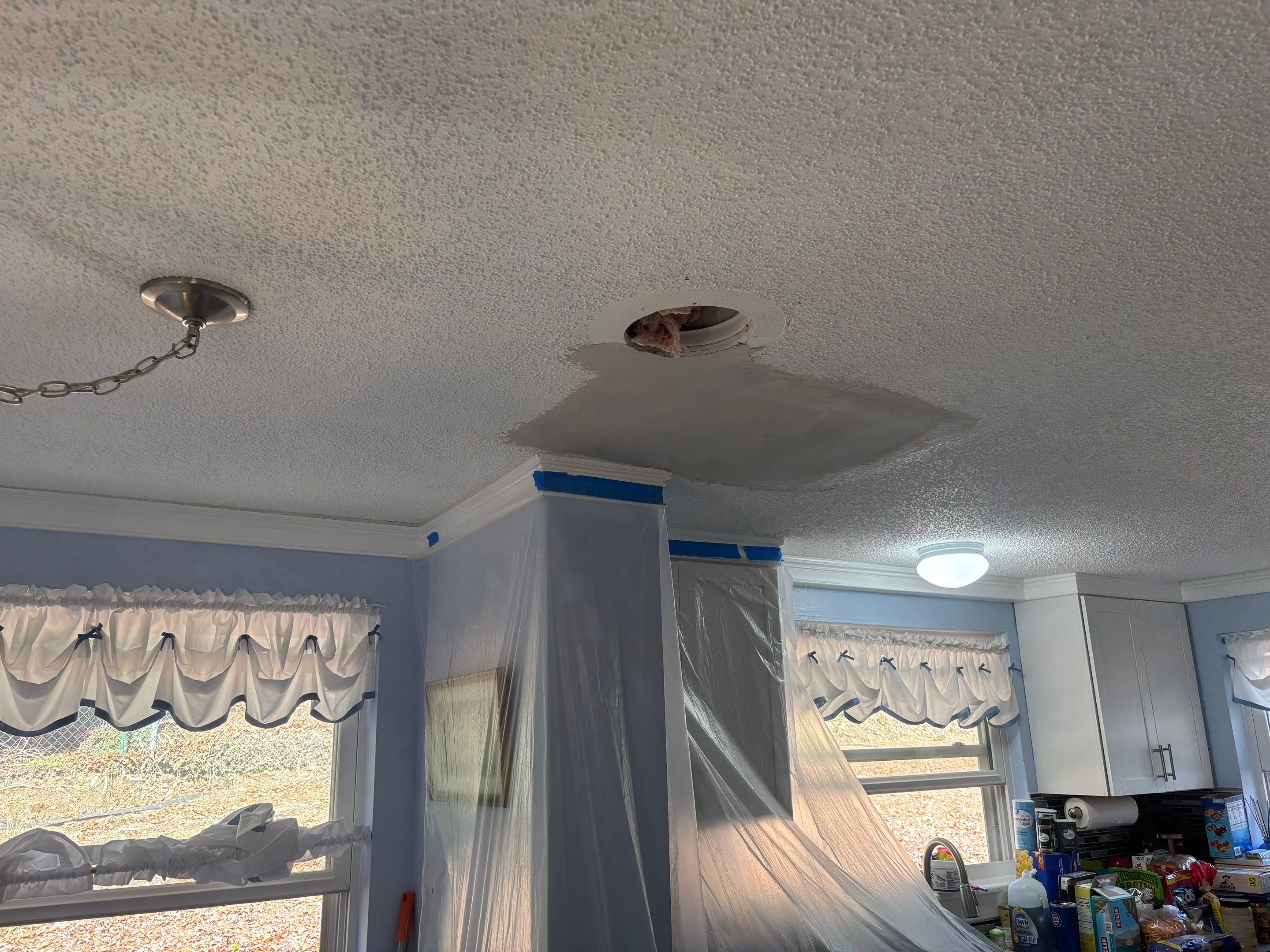 Kitchen Ceiling Drywall Repair by Praise God Painting, LLC