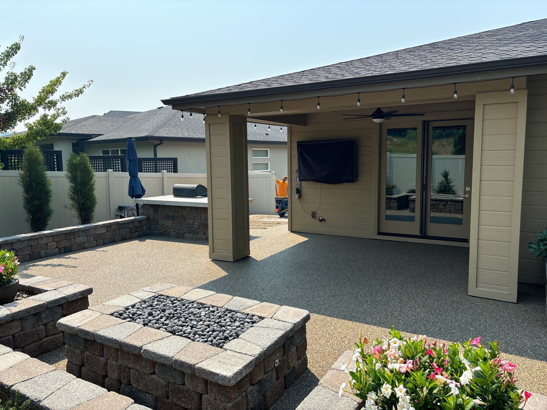 Beautiful Patio Transformation for David by Mr. Mudd Concrete