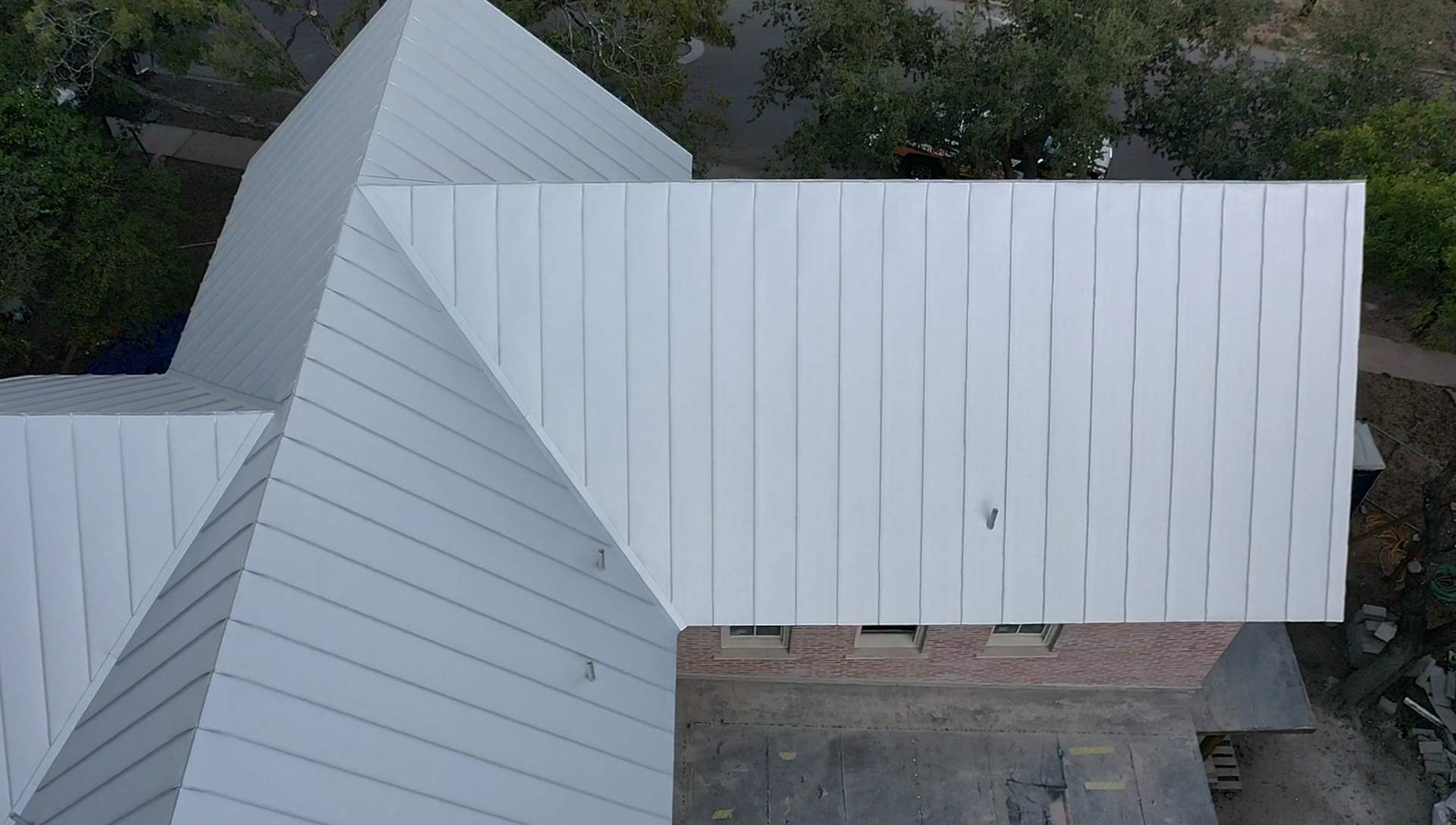 Residential Metal Roof Installation using McElroy Metal by Premier Roofing and Contracting