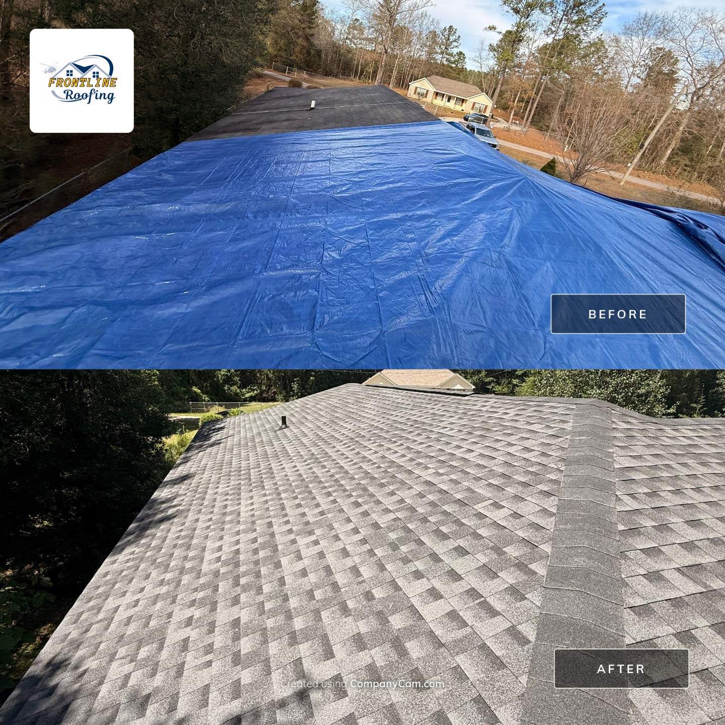 Full Architectural Shingle Roof Replacement Following Storm Damage in Wiggins by Frontline Roofing