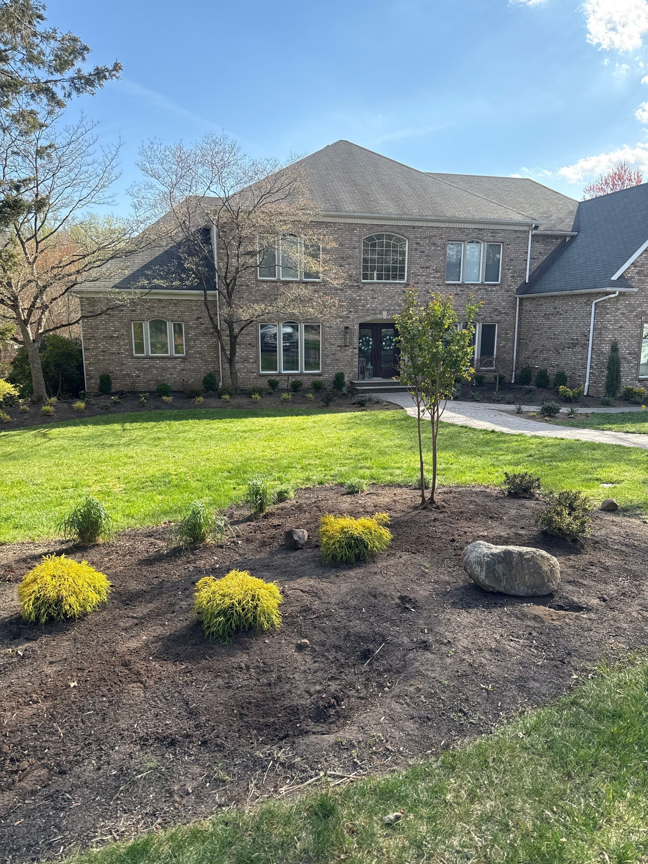 Landscape Renovation Front Planting and Lighting by K Macken Landscaping LLC