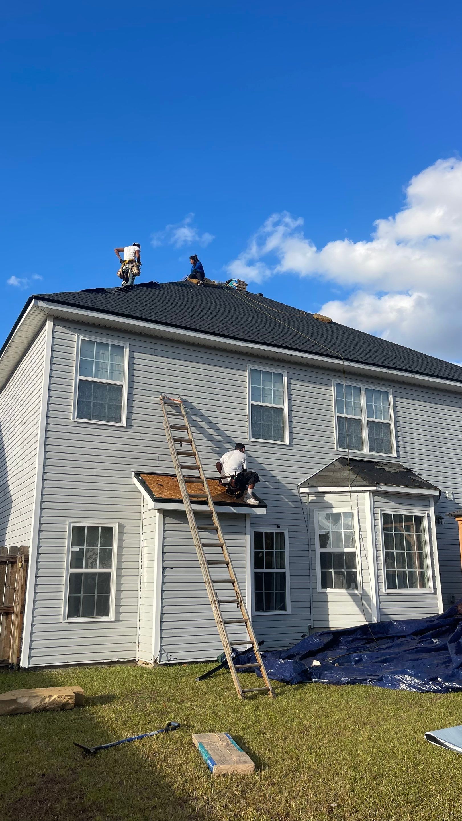 Roof replacement by hail damage by Just Brilliant Restoration JBR