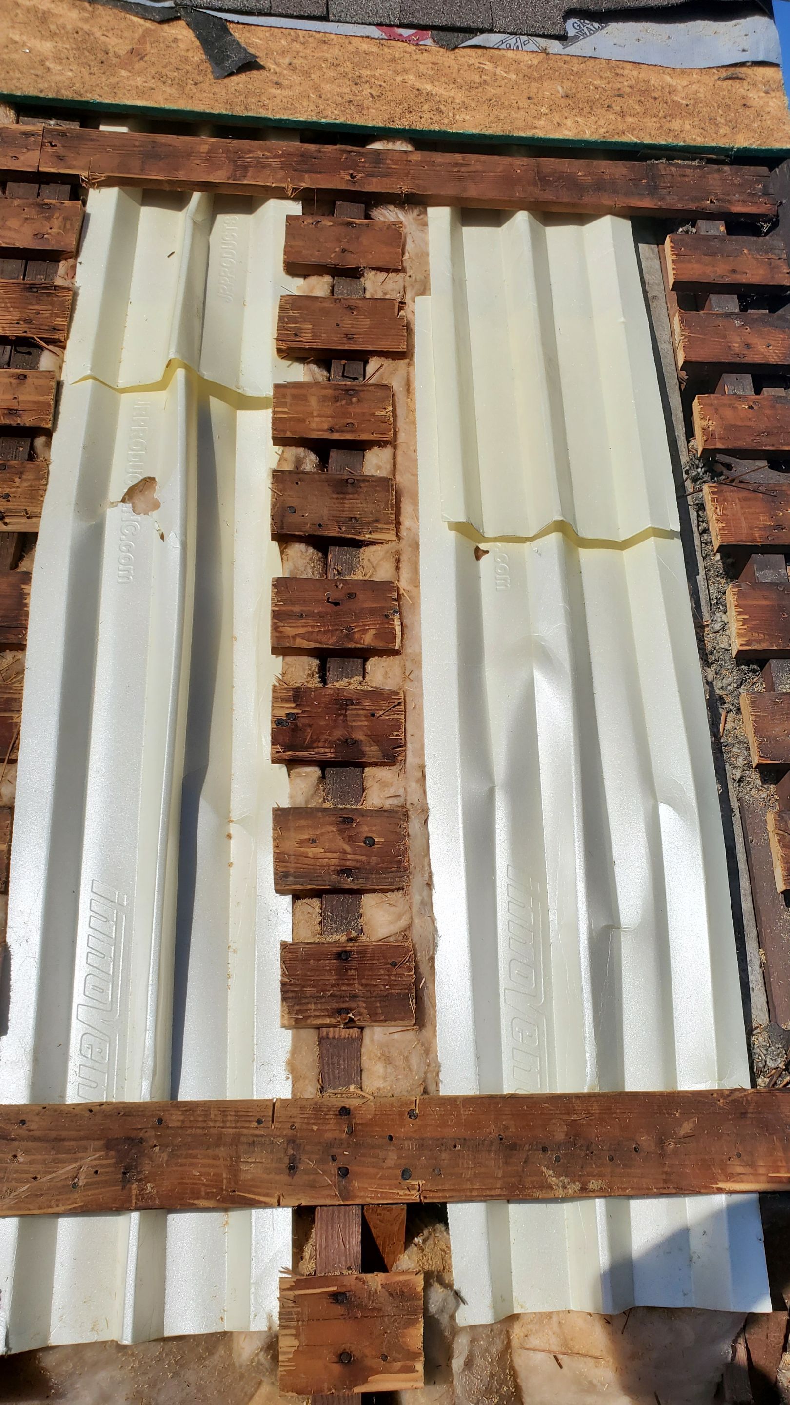 Residential Roofing Installation using Owens Corning inFlow Vent by Absolute Roofing and Construction