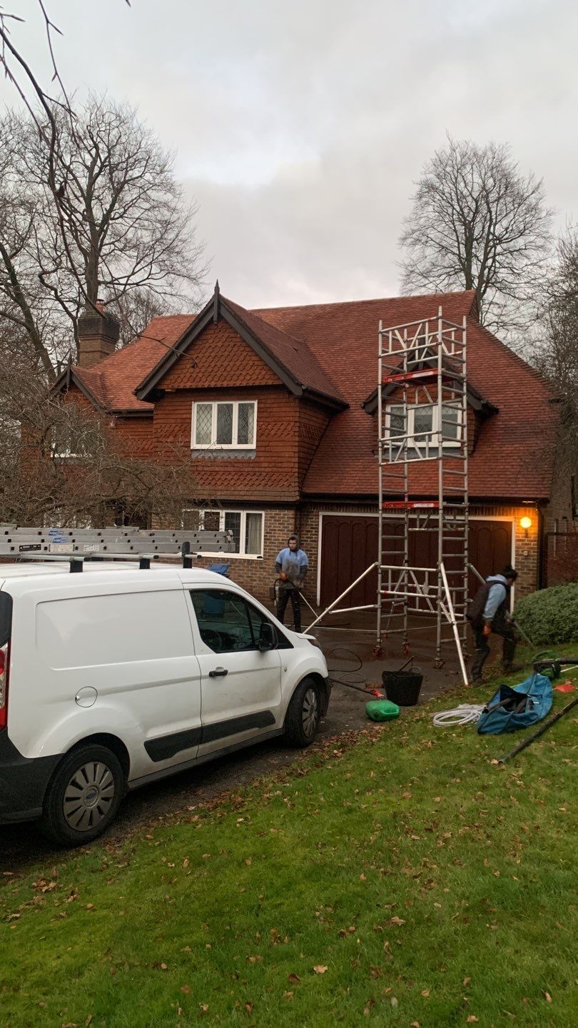 Roof Clean using Honda 15lpm Low Pressure Washing Machine by Ges Exterior Cleaning ltd