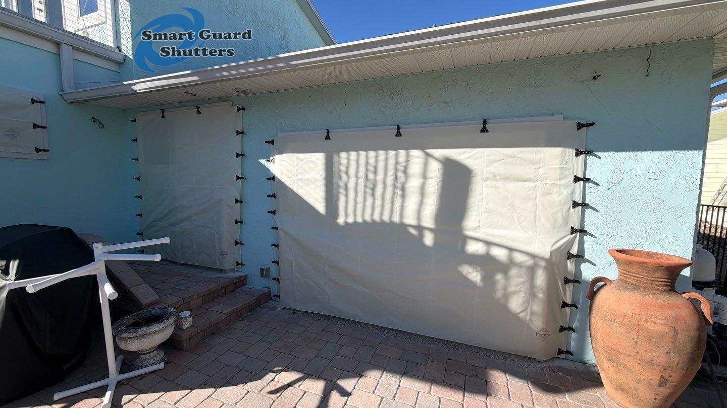 Hurricane Protection in White by Smart Guard Shutters