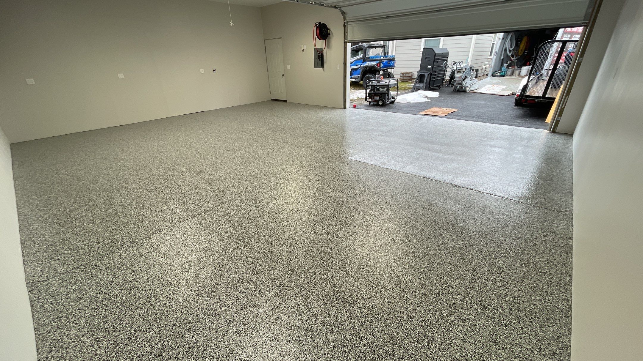 Garage Transformation using Domino and the Penntek Evolution System by Croc Coatings, LLC