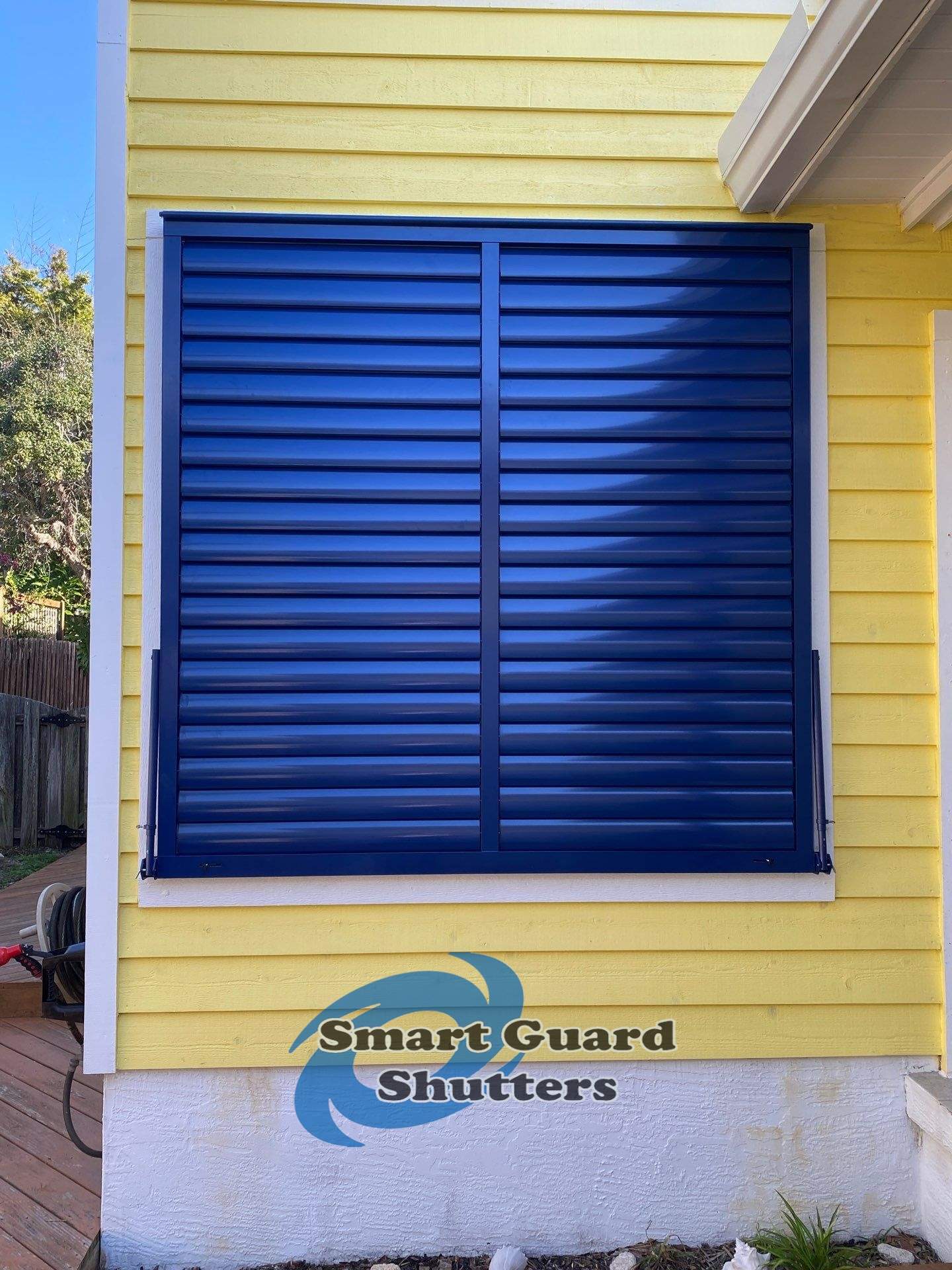 Impact Bahamas in Sapphire Blue by Smart Guard Shutters