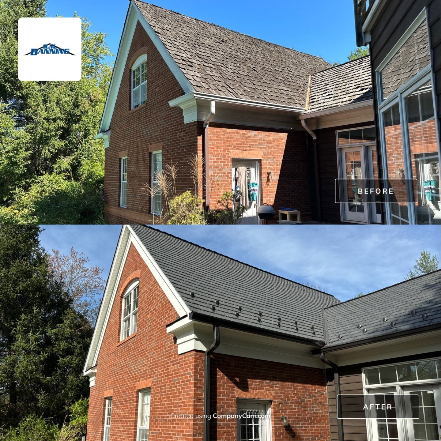 Clifton Multi-Trade Restoration: DaVinci Single Width Slate in Slate Black by RM Banning, Inc.