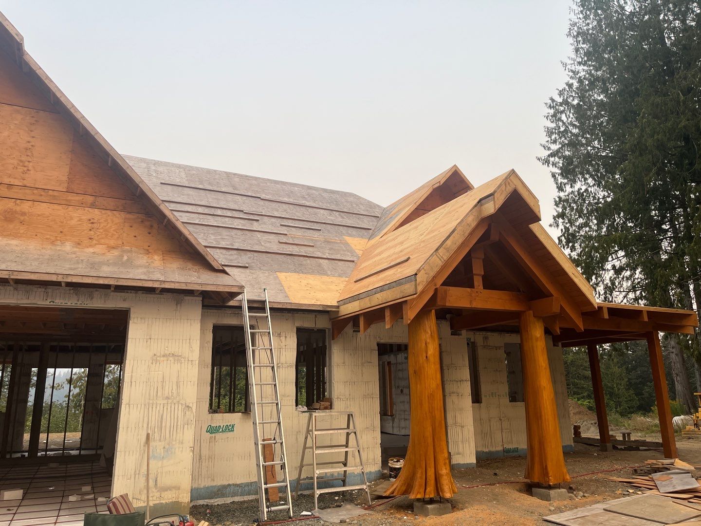 Residential Roofing Installation using 12" Prolok metal by Top Notch Roofing Inc