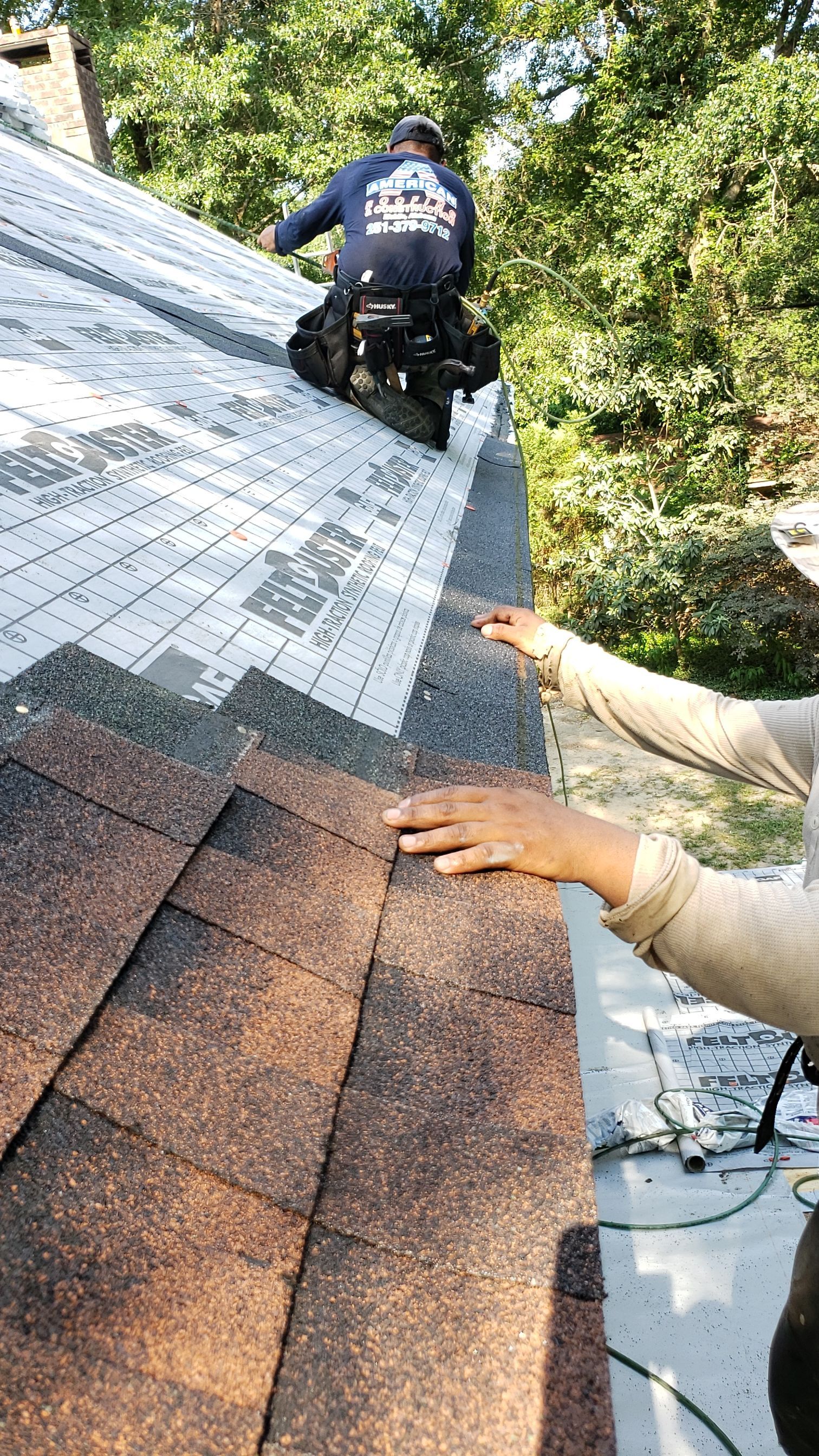Residential Roofing Installation using Roof Replacement by American Roofing & Construction LLC