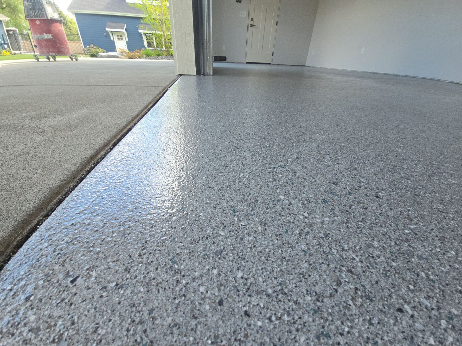 Garage Transformation using Canfield Hybrid  by Croc Coatings, LLC