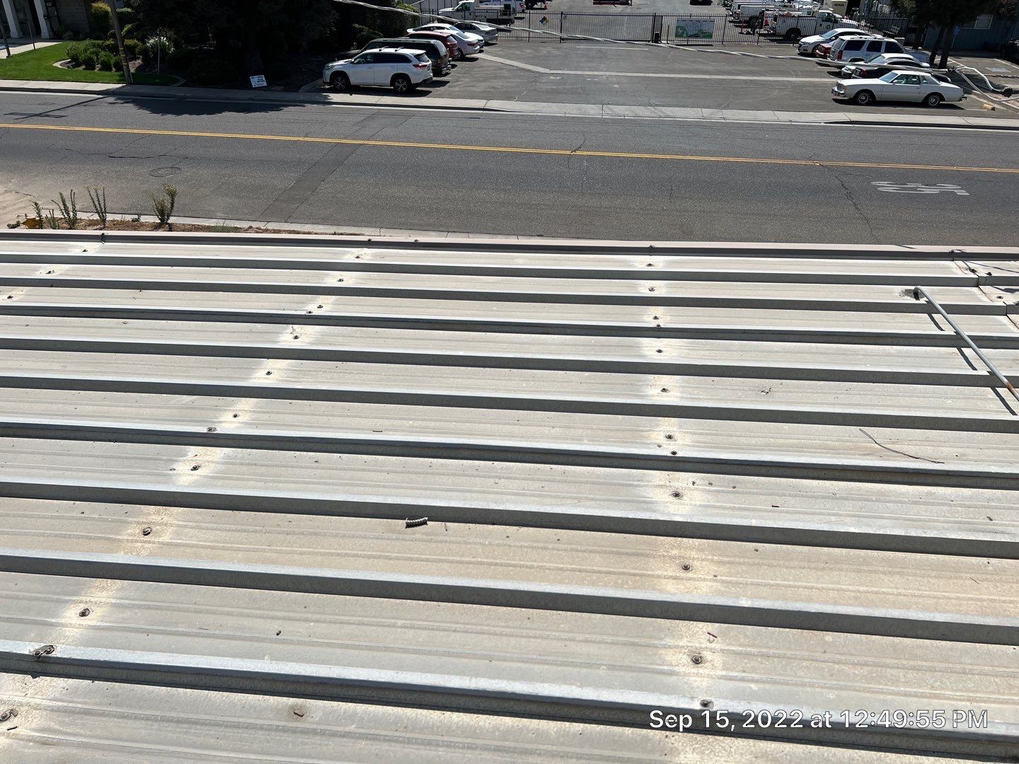 MR Roofing system using Conklin Benchmark/PUMA XL fabric and coating by Straight Edge Roofing Inc