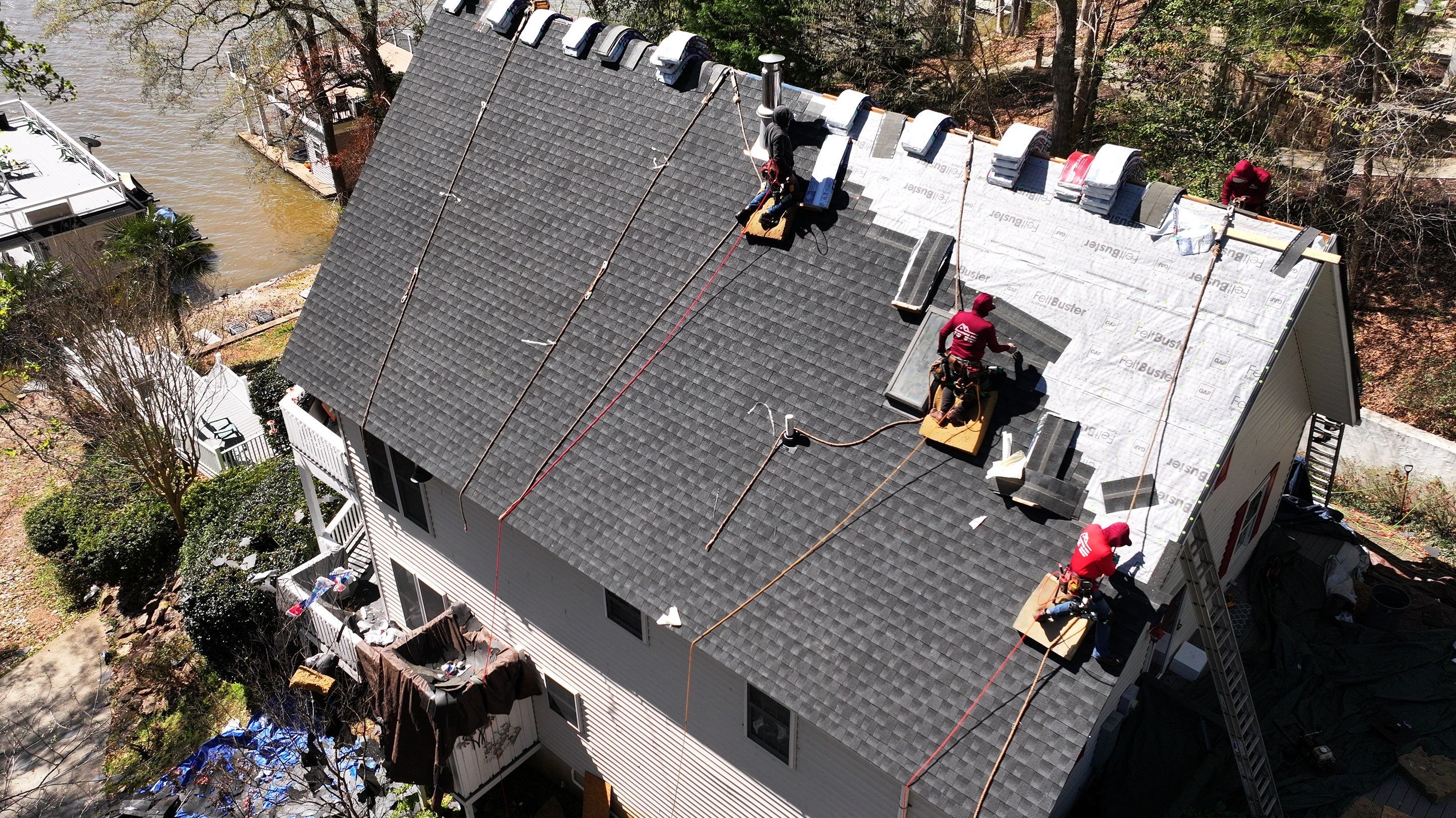 Roof replacement - GAF Timberline HDZ Charcoal  by Pro Performance Roofing