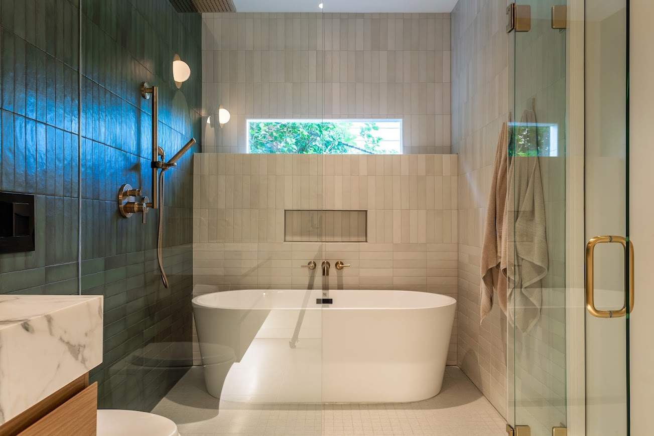 Beautiful primary suite remodel by Venne Plumbing