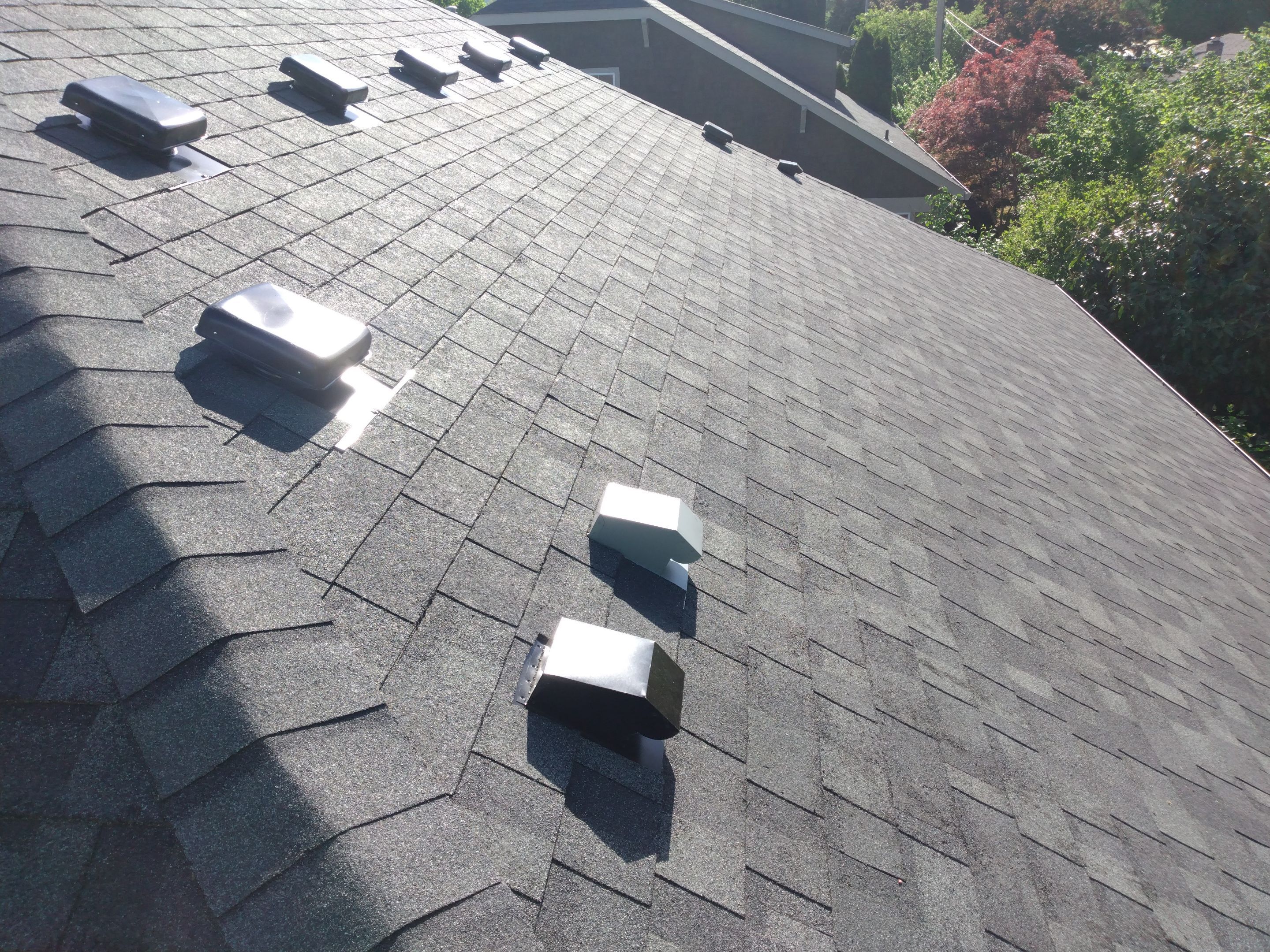 Residential Roofing Installation using Owens Corning Duration Shingles in Estate Gray. by BEST Roofing & Waterproofing