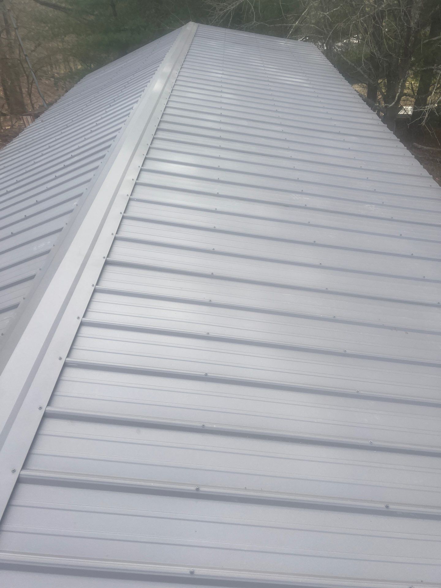 Textured Charcoal Gray using 29 Gauge AG Panel by Omnia Roofing