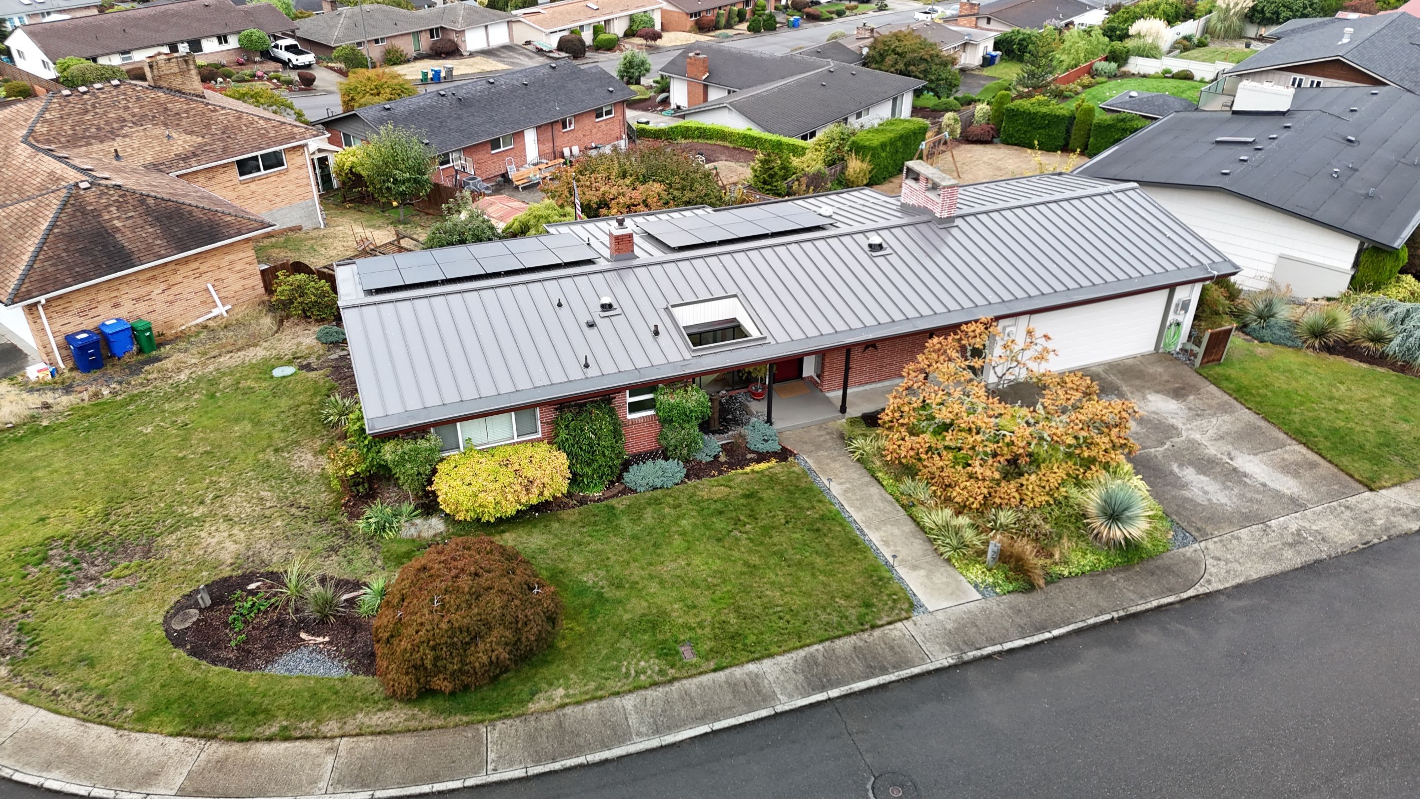 Low Slope Shingles to Metal with Built in Gutters by Roof Smart