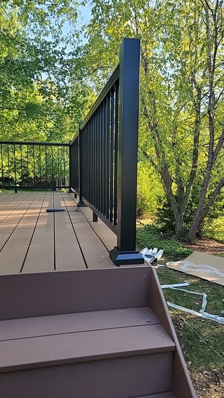 Deck Installation using TIMBERTECH DECKING by Avalon Roofing and Exteriors