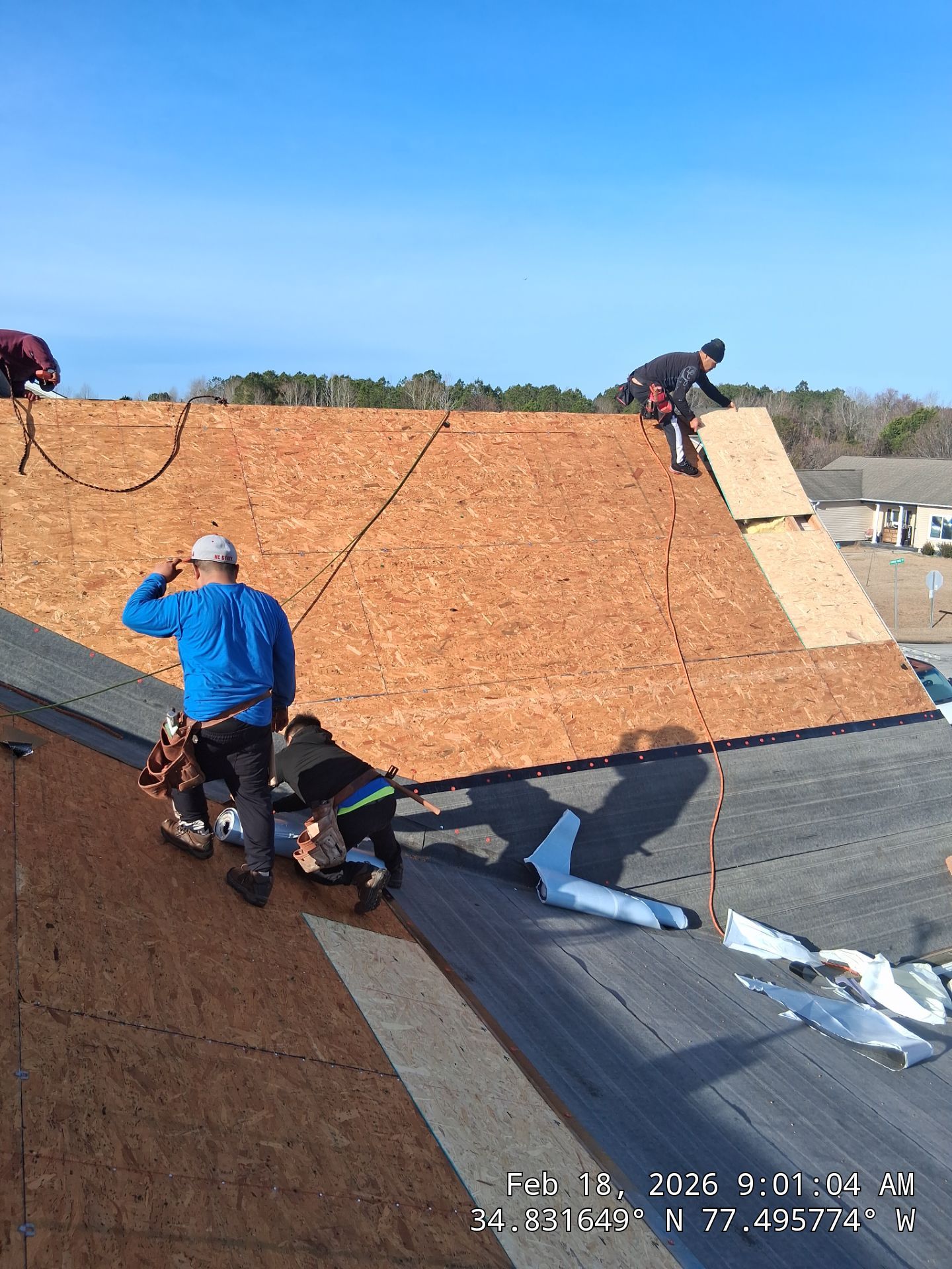 FORTIFIED Roof Installation in Jacksonville NC | CertainTeed Landmark AR Charcoal Black Shingles by RGR Construction and Roofing, LLC