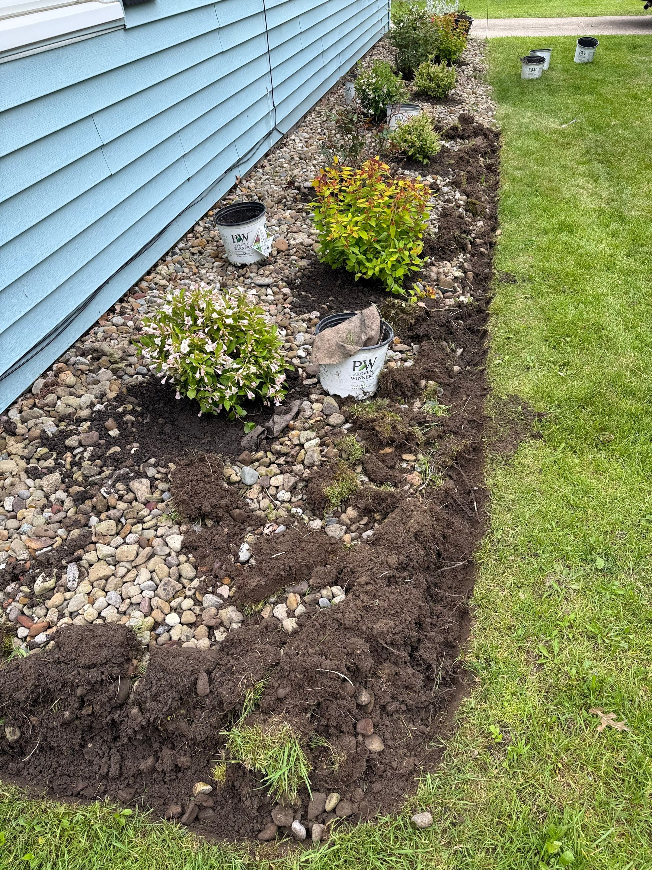 Grindstone Garden Install by Elm Rose Gardens