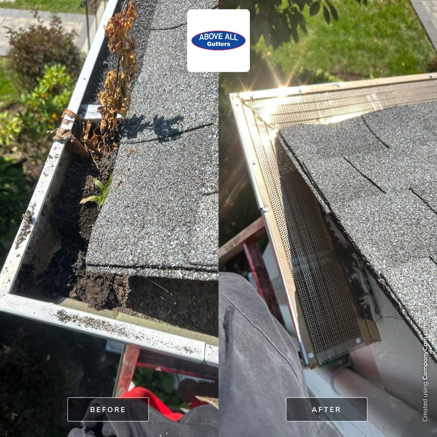 Foam Insert Removal and Microguard Installation by Above All Gutters