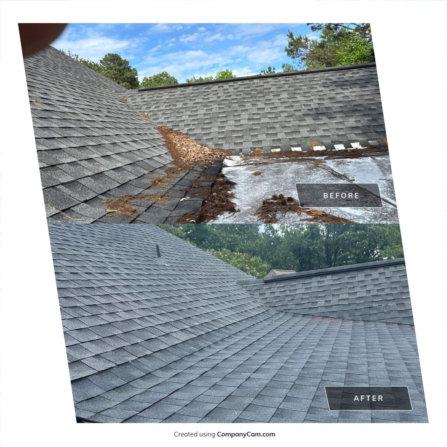 Deck Roof System Replacement in Vestavia Hills (Charcoal) by The Roofing Dudes
