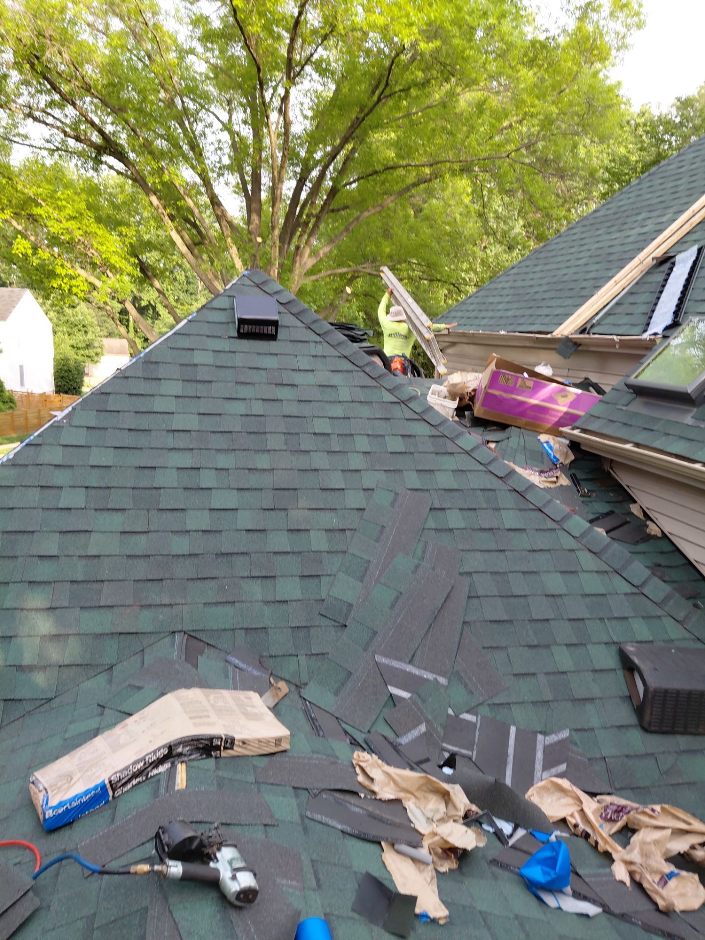 Springfield: Roof Replacement with CertainTeed Landmark Pro in Max Def Evergreen by RM Banning, Inc.