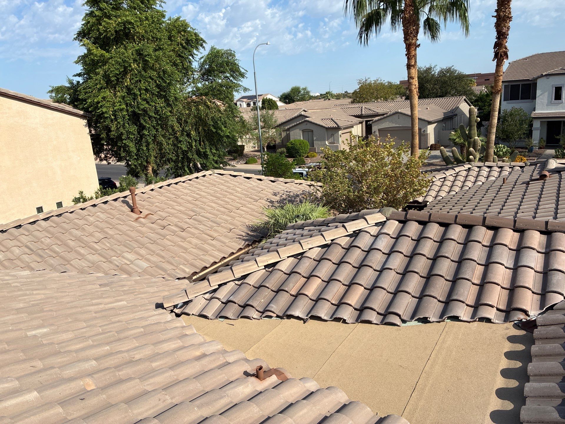 Tile Reset using Concrete Tiles in Chandler AZ by Weather-Tite Roofing