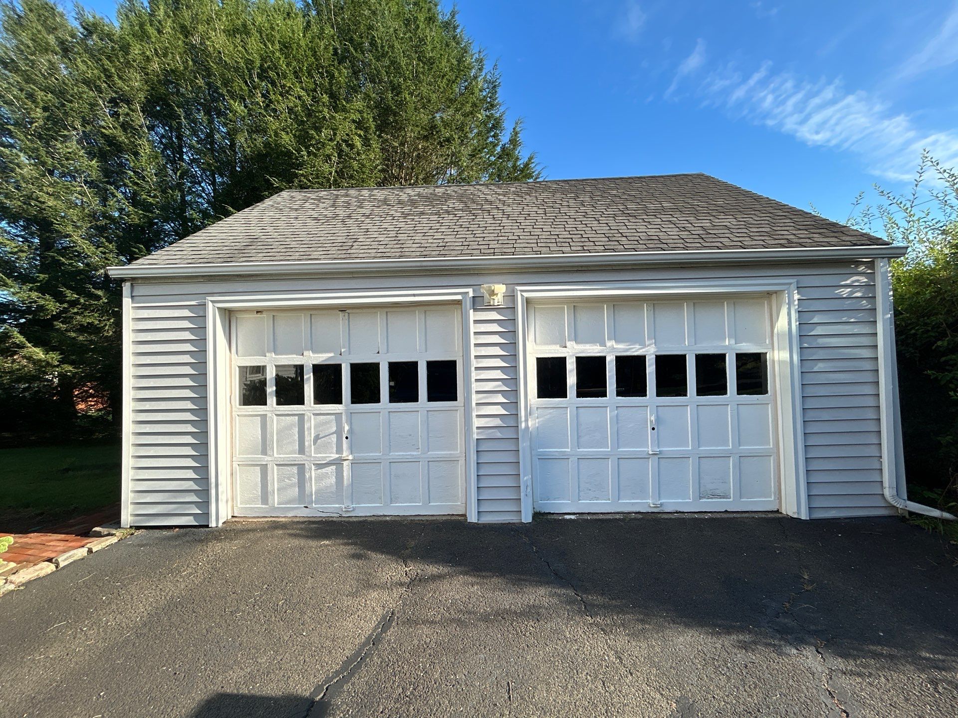 Designer Choice Garage Door installation  by DiGiorgi Roofing and Siding Inc