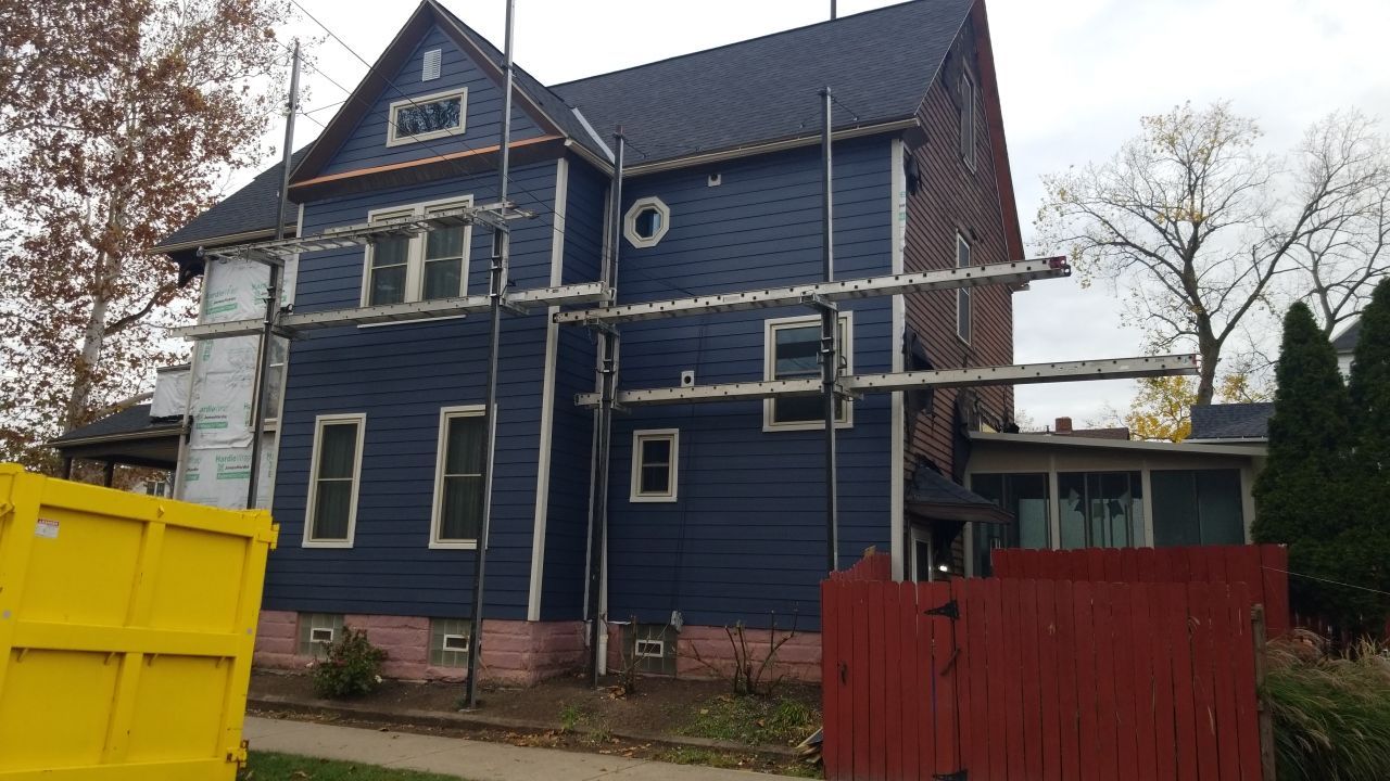 Fire damaged home in Tremont by Absolute Roofing and Construction