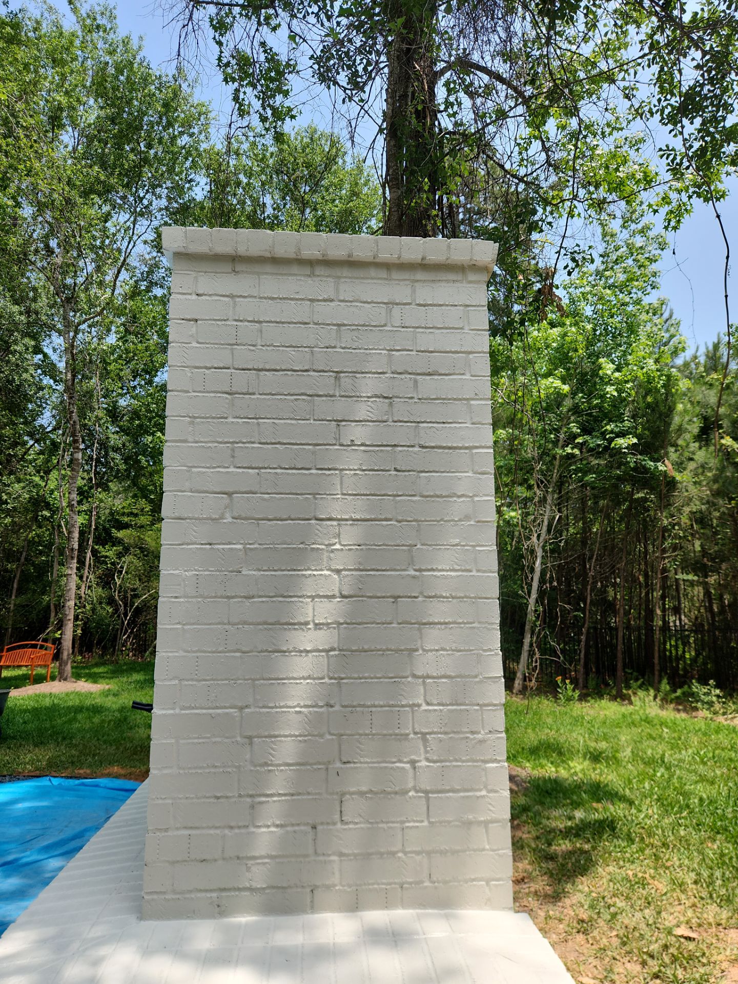Outdoor Fireplace in Tomball, TX by SophAlx LLC