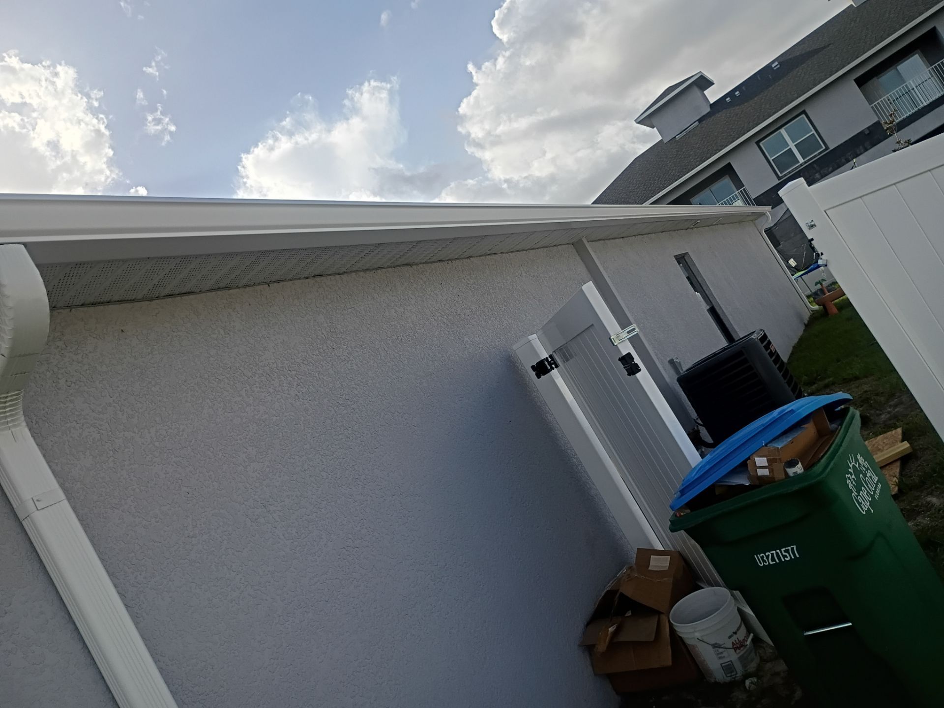 Seamless Aluminum Gutter Installation using K-Style Seamless Gutters in Cape Coral FL by Gutter Professors