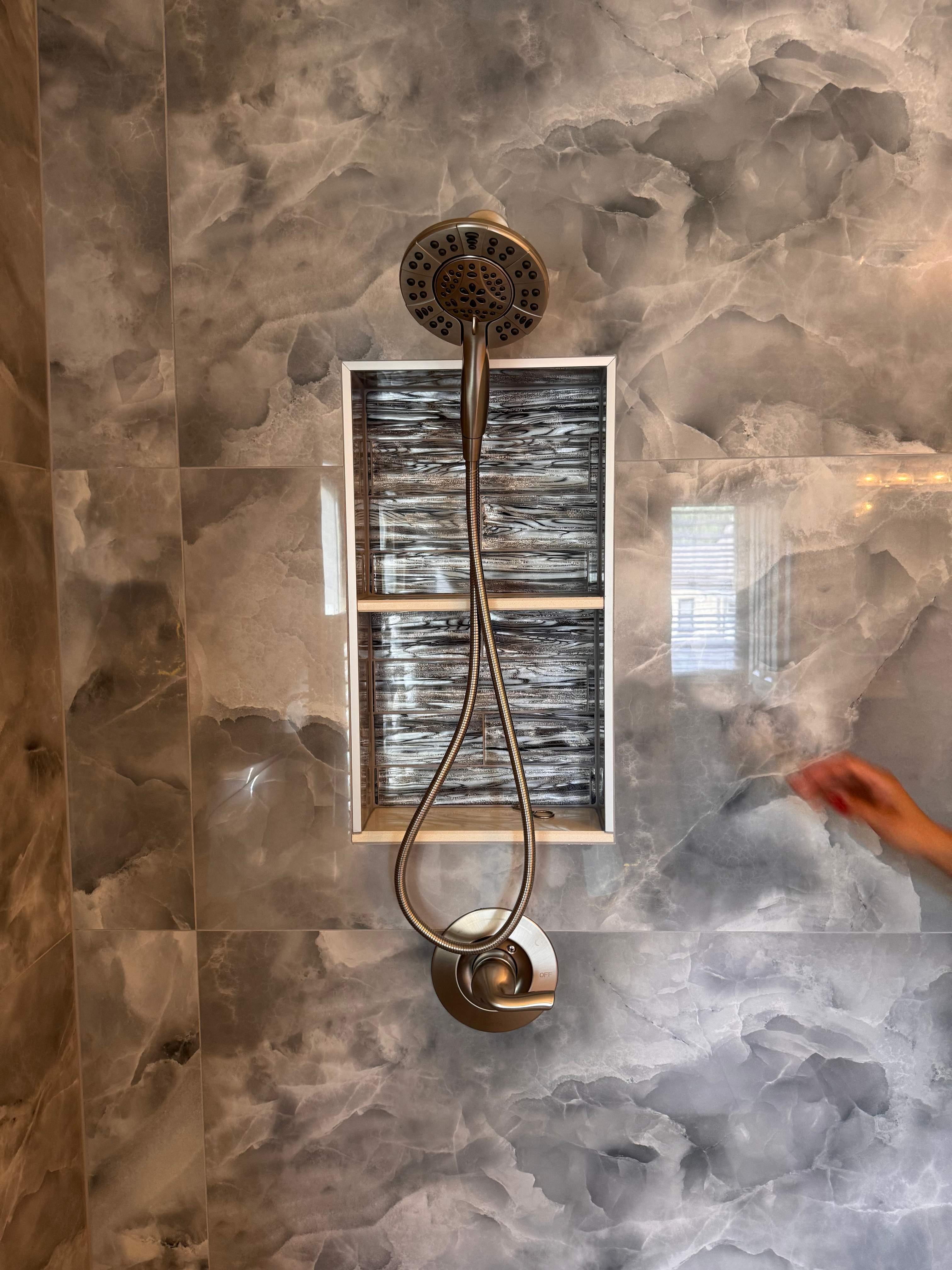 Master bathroom renovation using Free standing tub by Prudencio