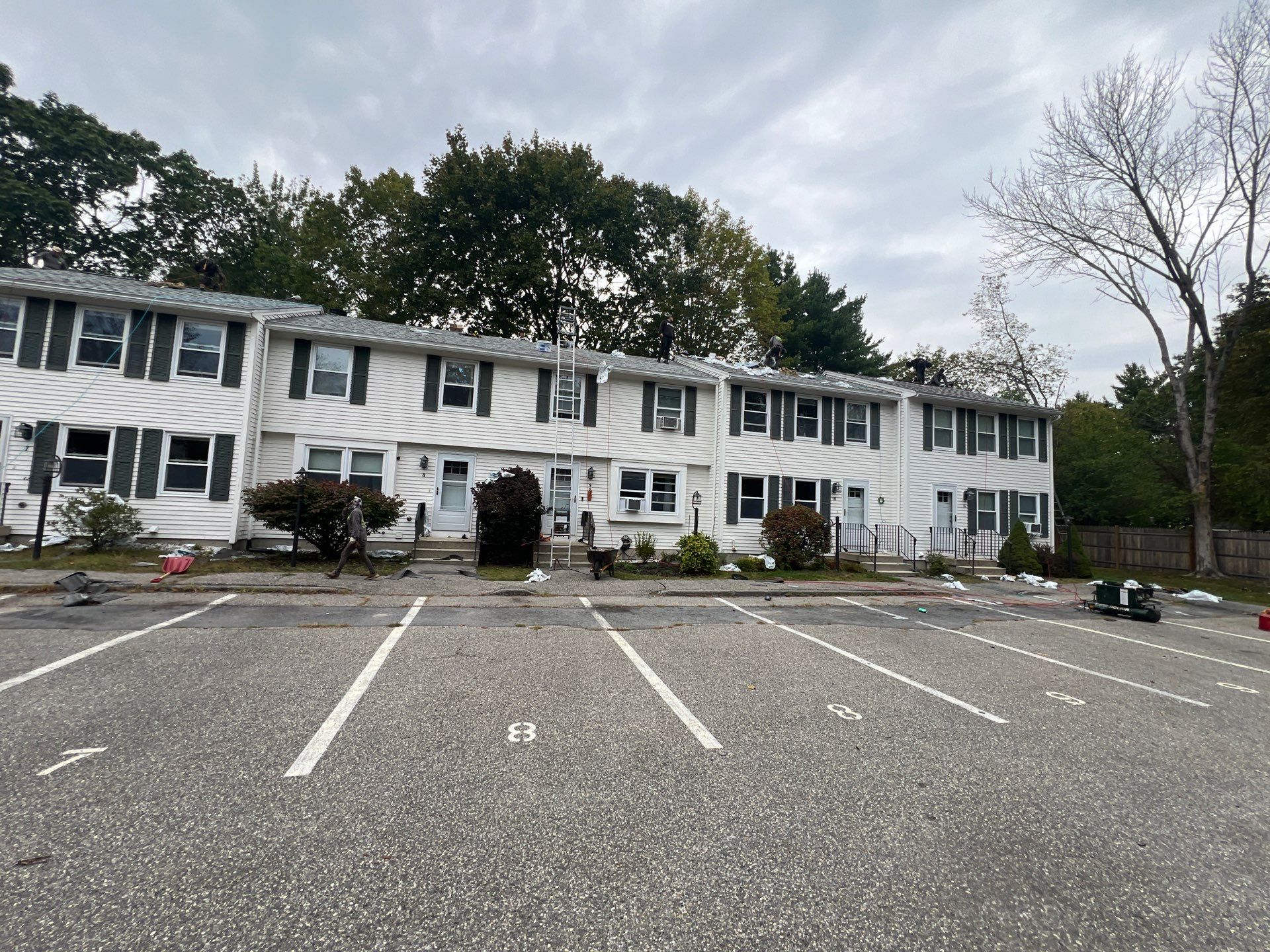 Multi-Unit Townhouse Asphalt Roofing Replacement in Saco by Tall pine roofing