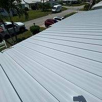 24ga 1.5" Mechanical Seam Regal White  by Total Roofing System The Metal Roof Experts