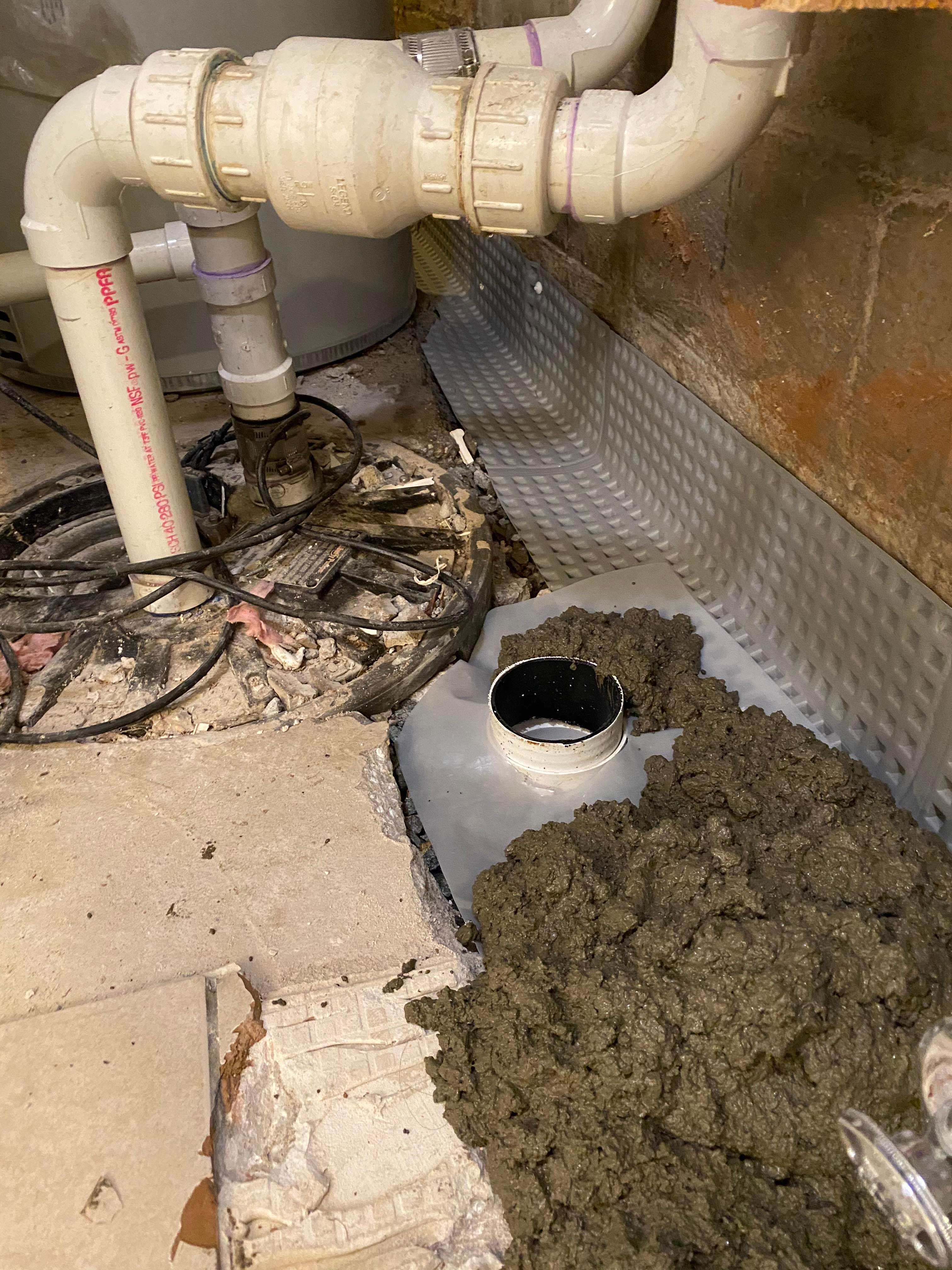 Interior French Drain Job in West Orange, NJ by Pure Service Pro, LLC 