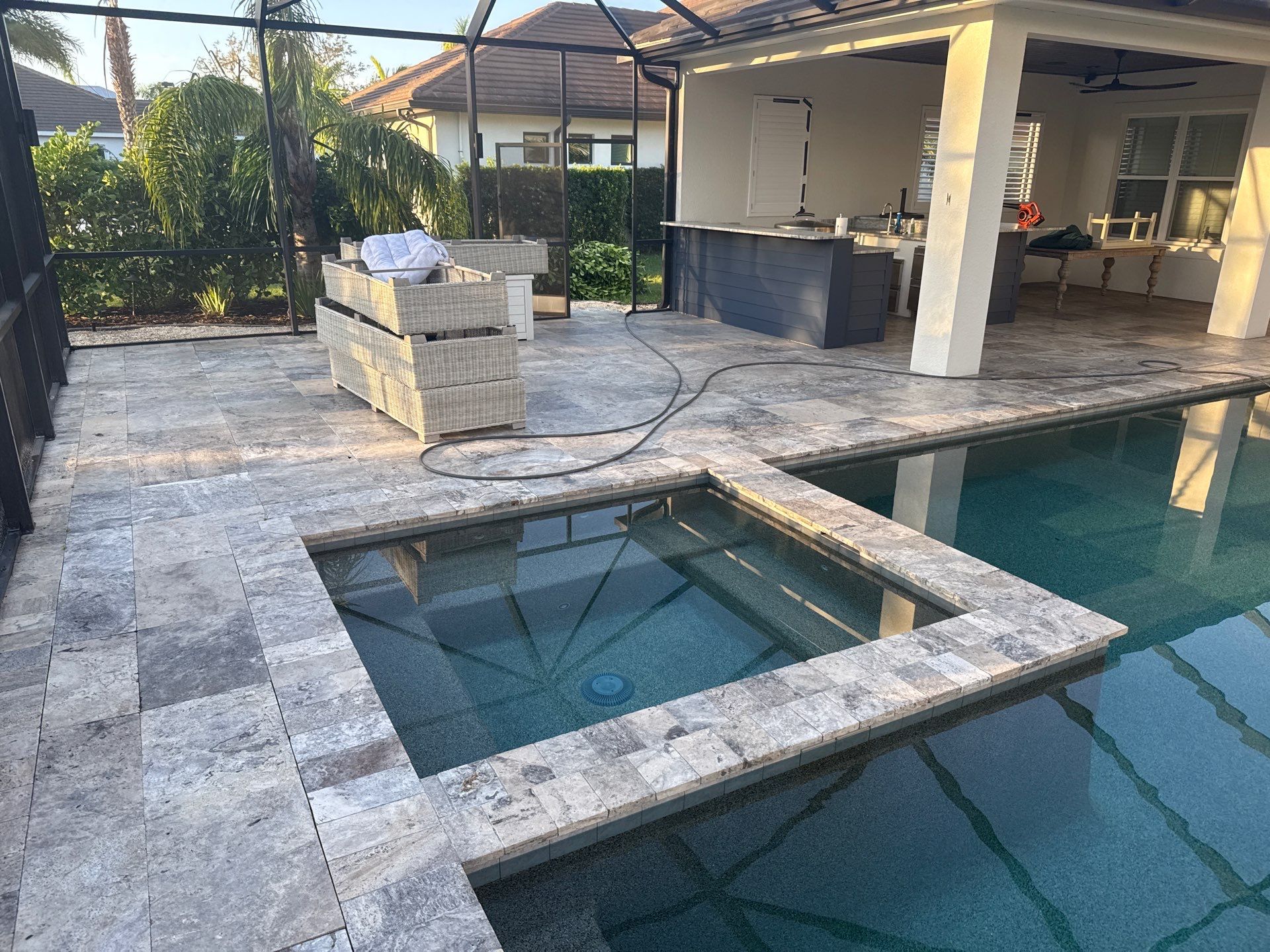 Driveway and Pool Deck Cleaning in Bradenton, FL | Winding River Community by Sunshine AquaWash