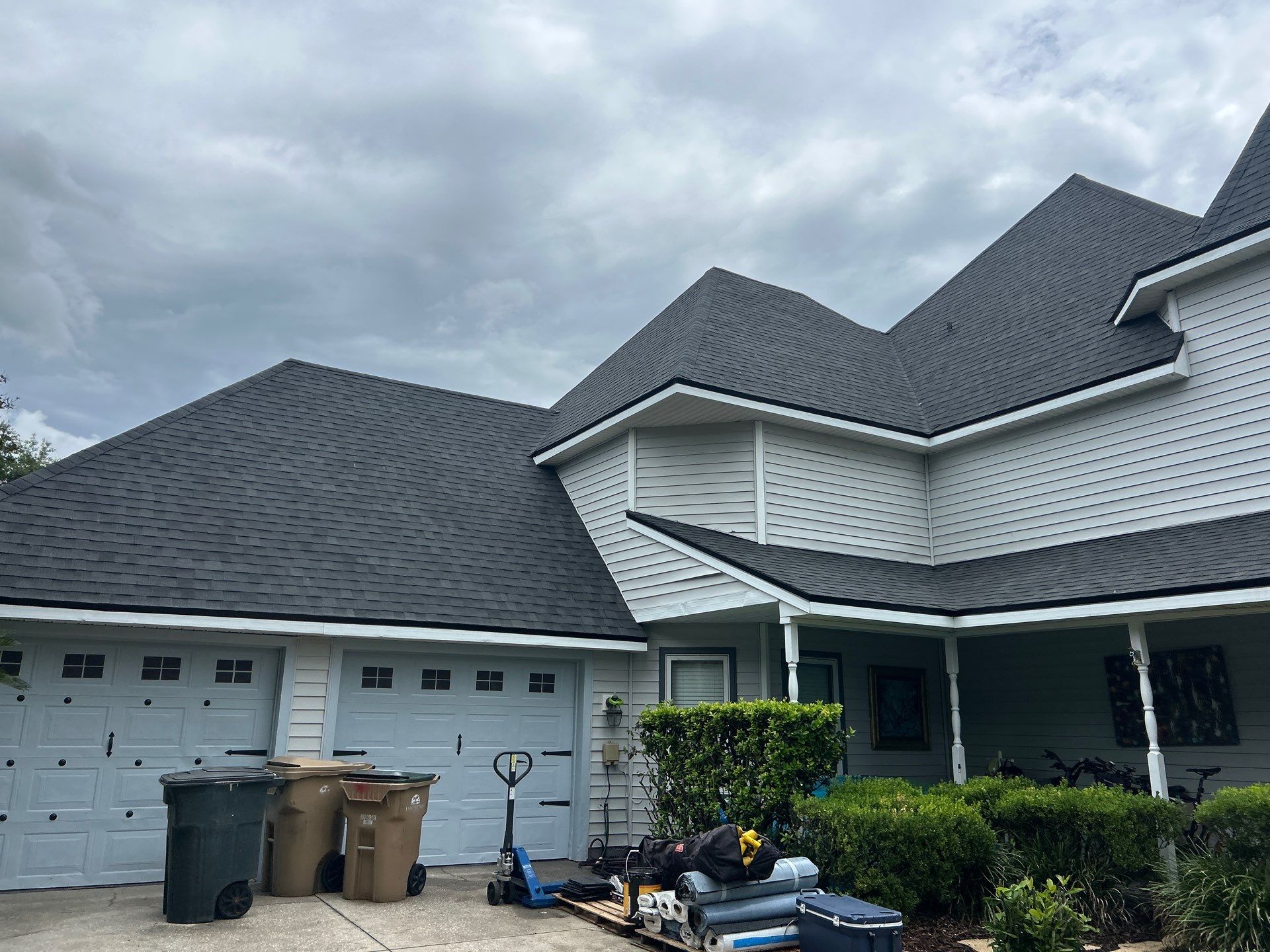 Residential Roofing Installation with Black Shadow Shingles in Clermont by Pinnacle Roofing Group