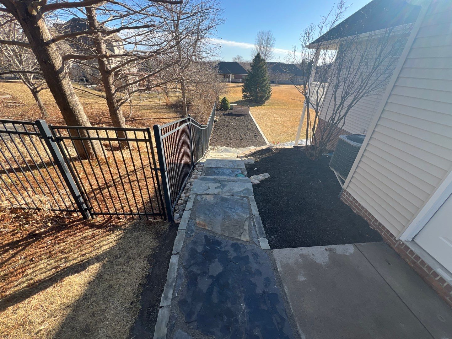 Updated Stone Stepper Path by New Horizon Landscapes