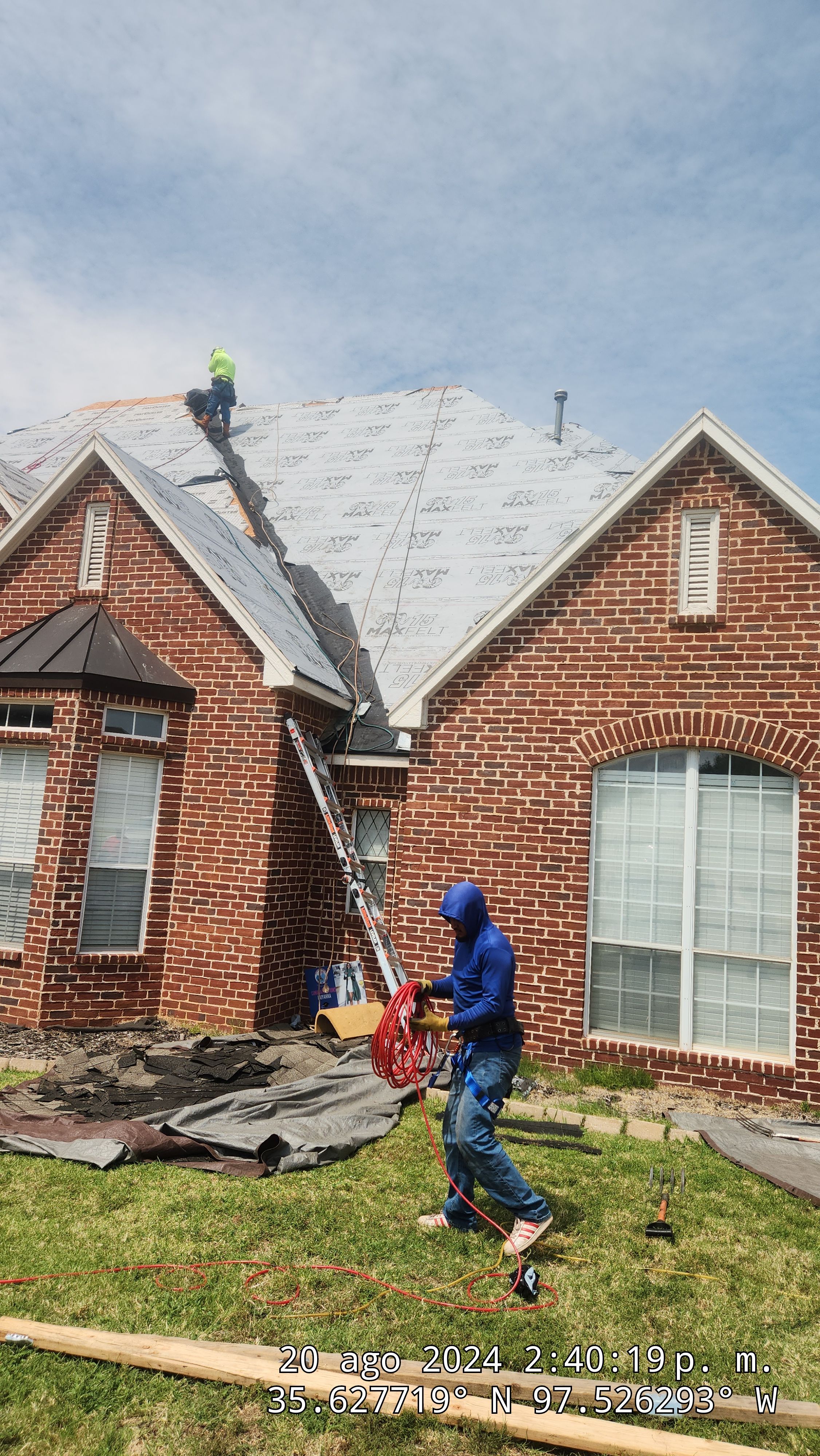 Reroof using IKO by Castillo Roofing