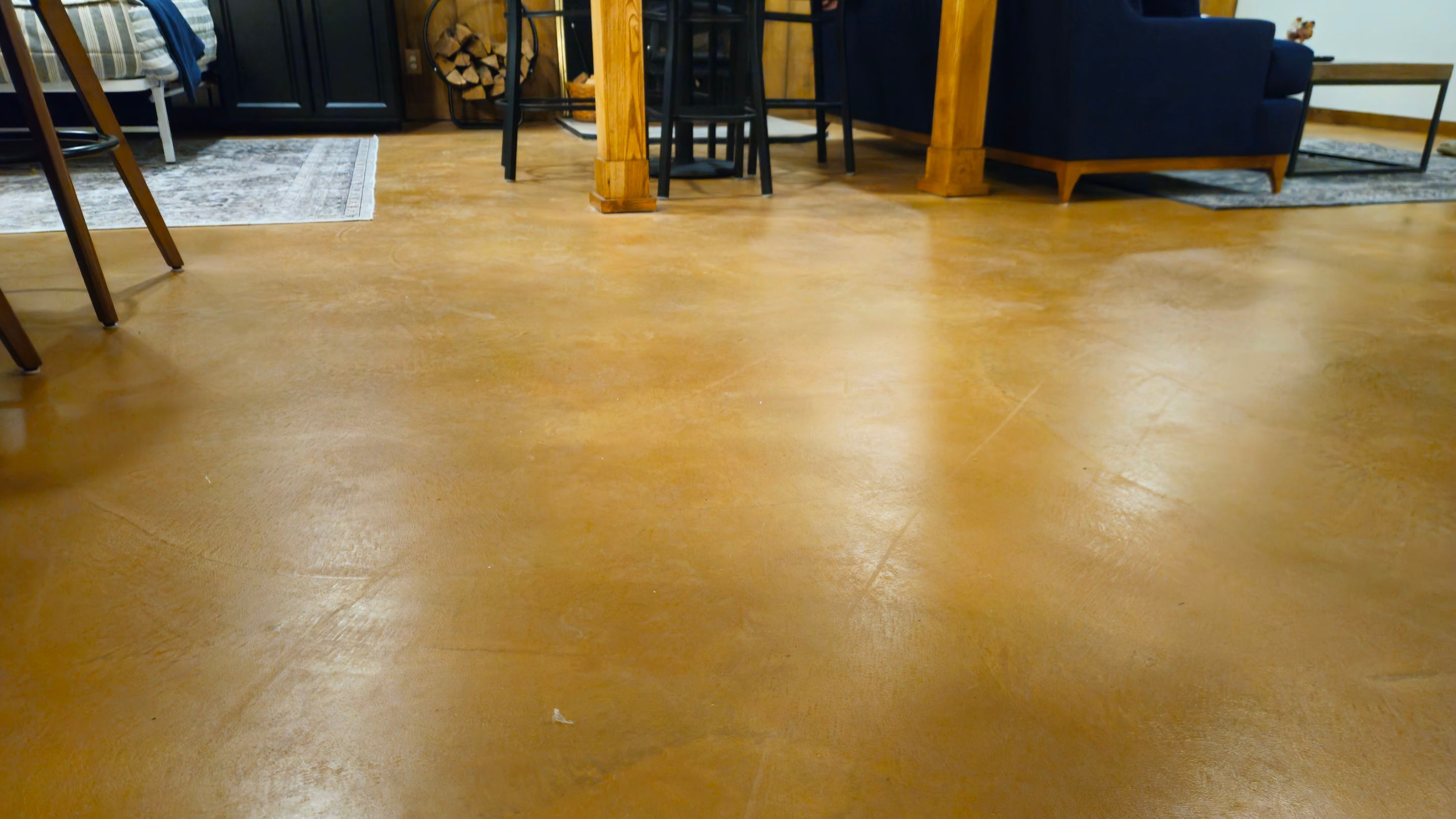 Basement Floor Remodel with Haven Reno KC by Big Red Decorative Concrete, LLC
