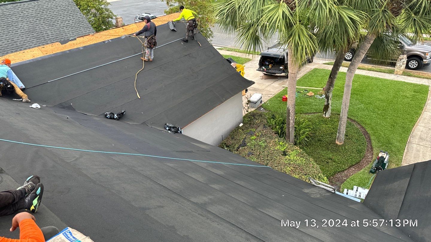 Asphalt Architectural Shingle Roof Replacement and Solar Integration in Longwood by Fortified Roofing Solutions Corp.