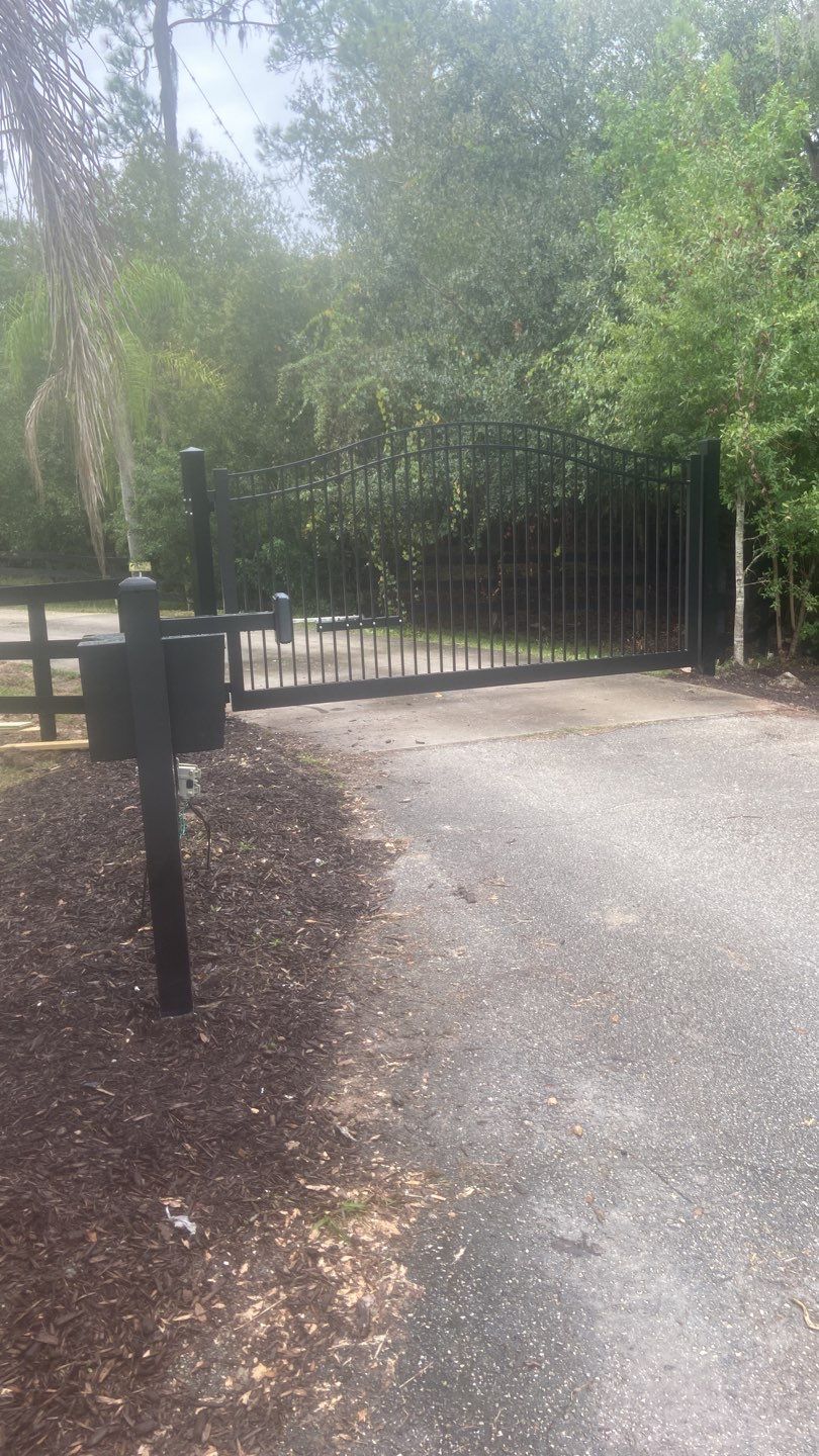 Bradenton, FL Gate Operator Installation & Horizontal Privacy Fence by Asap fence and gates, LLC